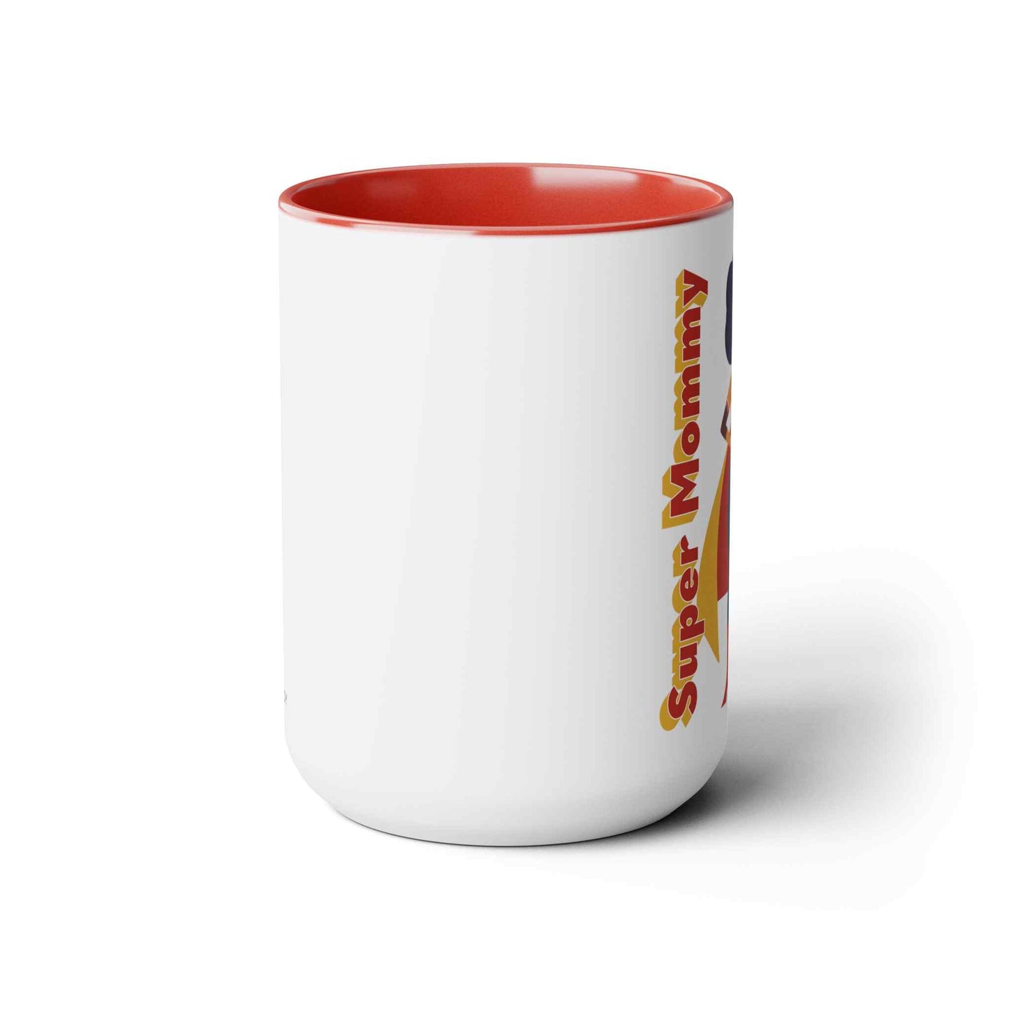 Super Mommy Two-Tone Coffee Mug, 15oz