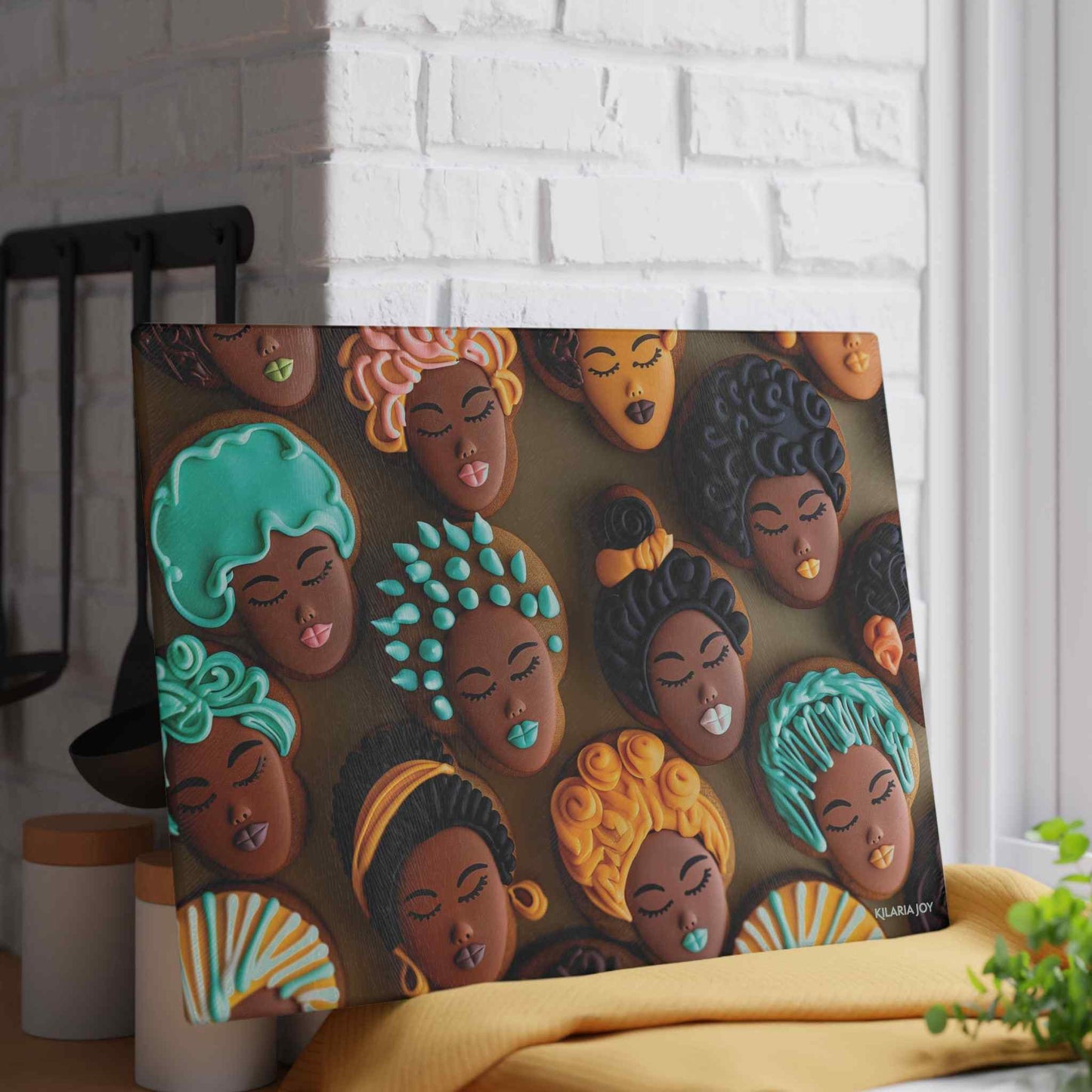 Bake It Black Premium Glass Cutting Board