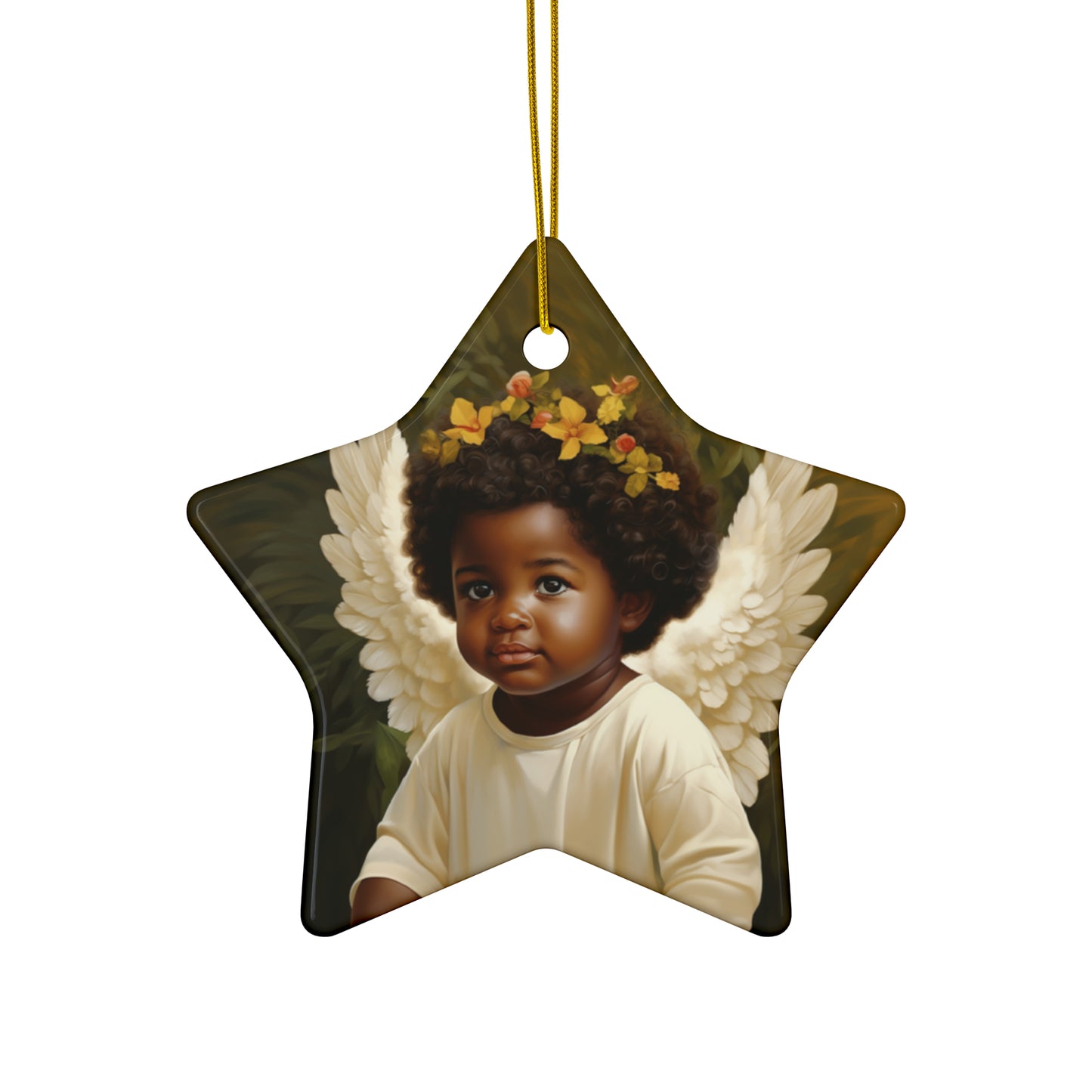 Little Angels Among Us - Ceramic Ornaments (1pc, 3pcs, 5pcs, 10pcs)