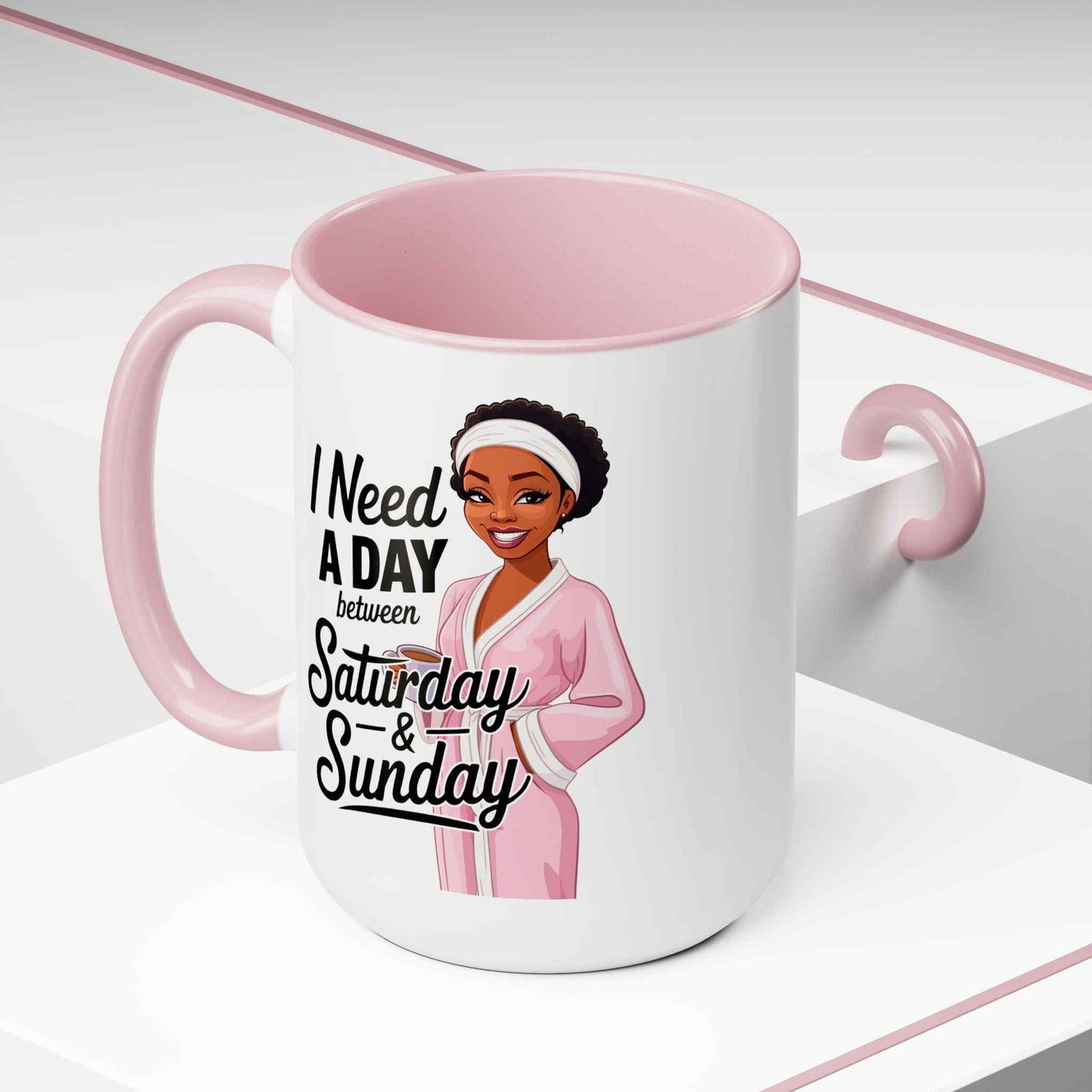 Need a Day Two-Tone Coffee Mug, 15oz