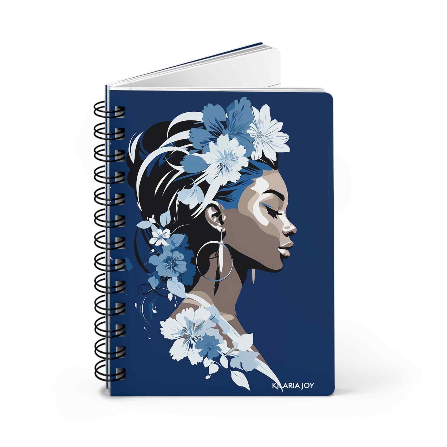 Cobalt Contemplation Spiral Bound Journal
