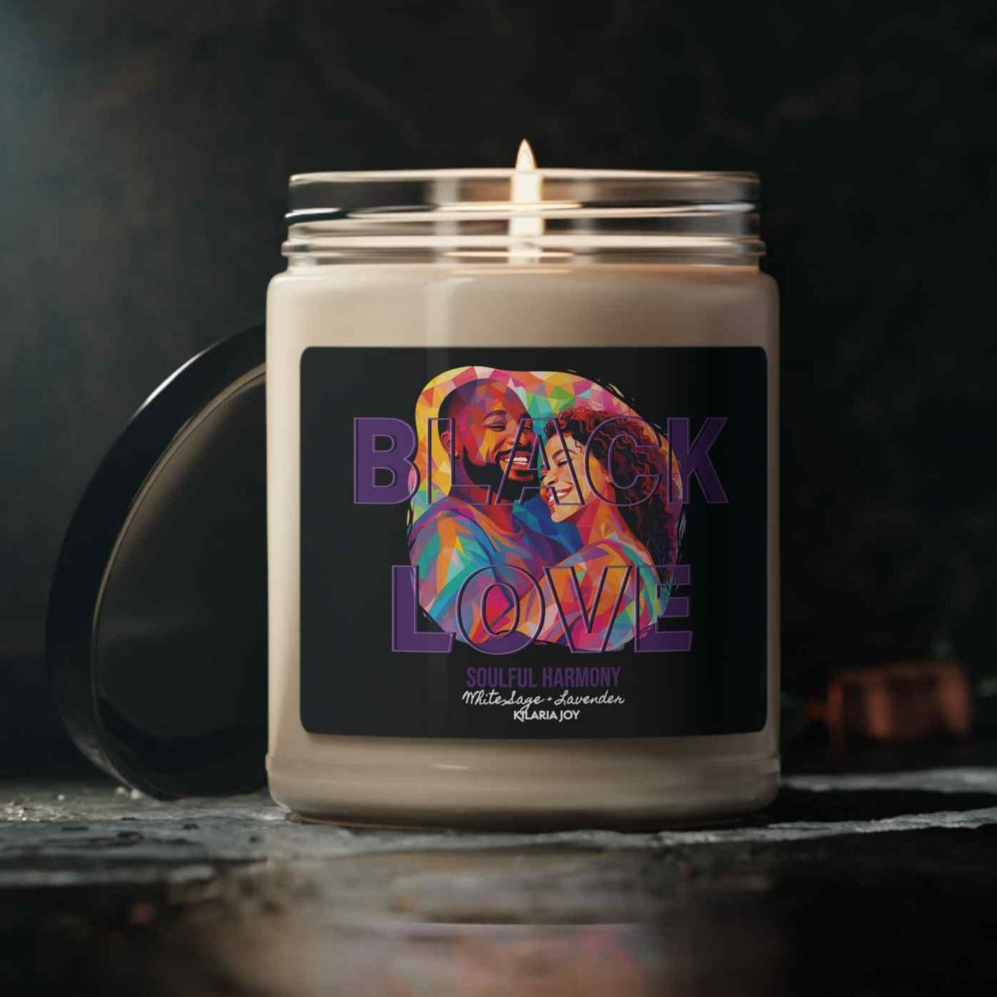 Lavender Laughter - All Shades of Love - Scented Soy Candle, 9oz