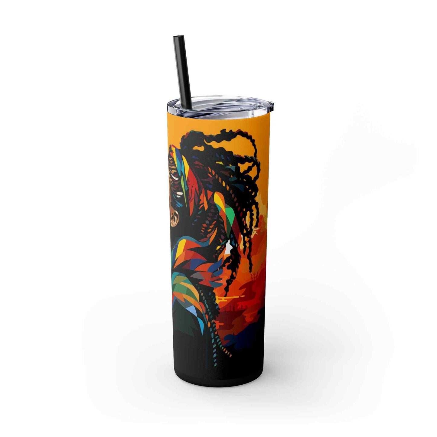 Chroma Tranquility Skinny Tumbler with Straw, 20oz