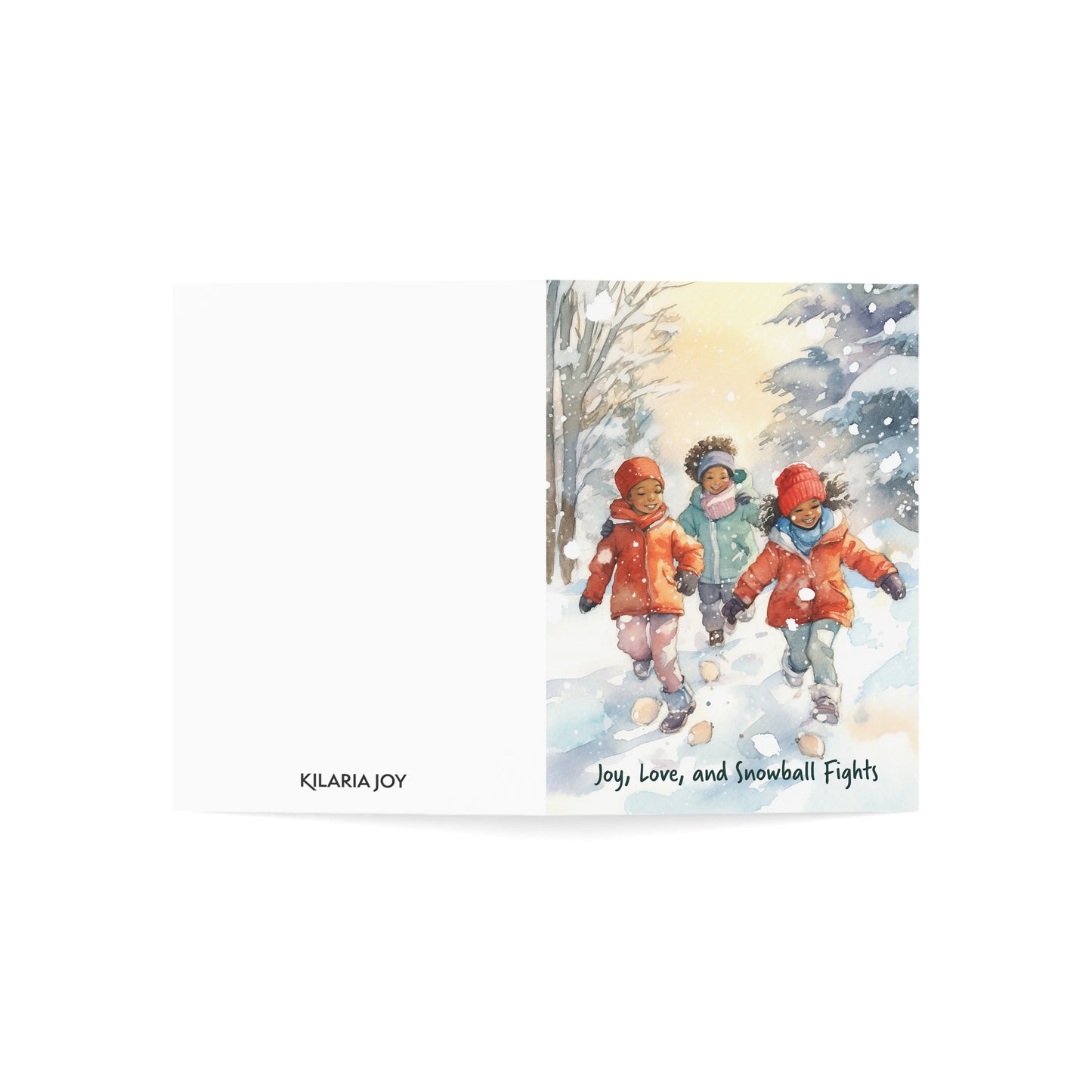 Snowflakes and Smiles Greeting Cards (10, 30, and 50pcs)