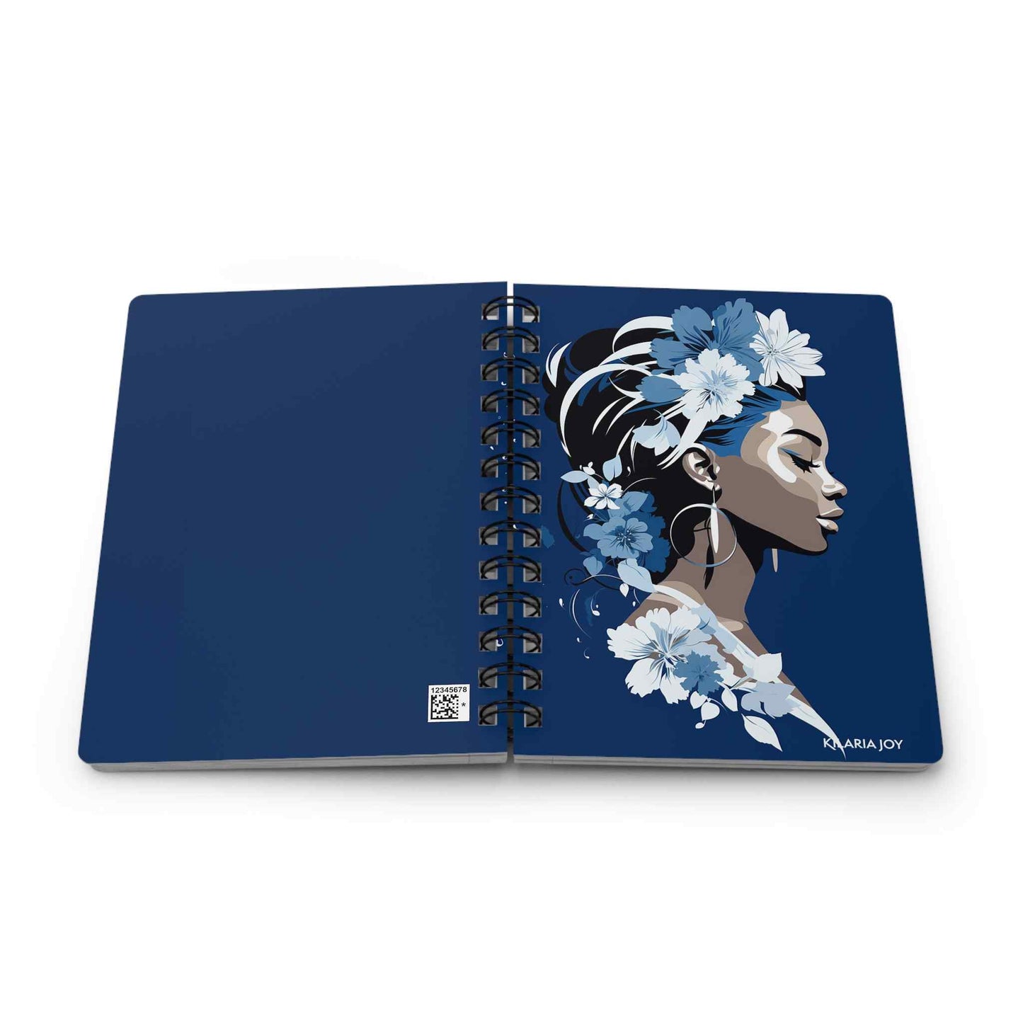 Cobalt Contemplation Spiral Bound Journal