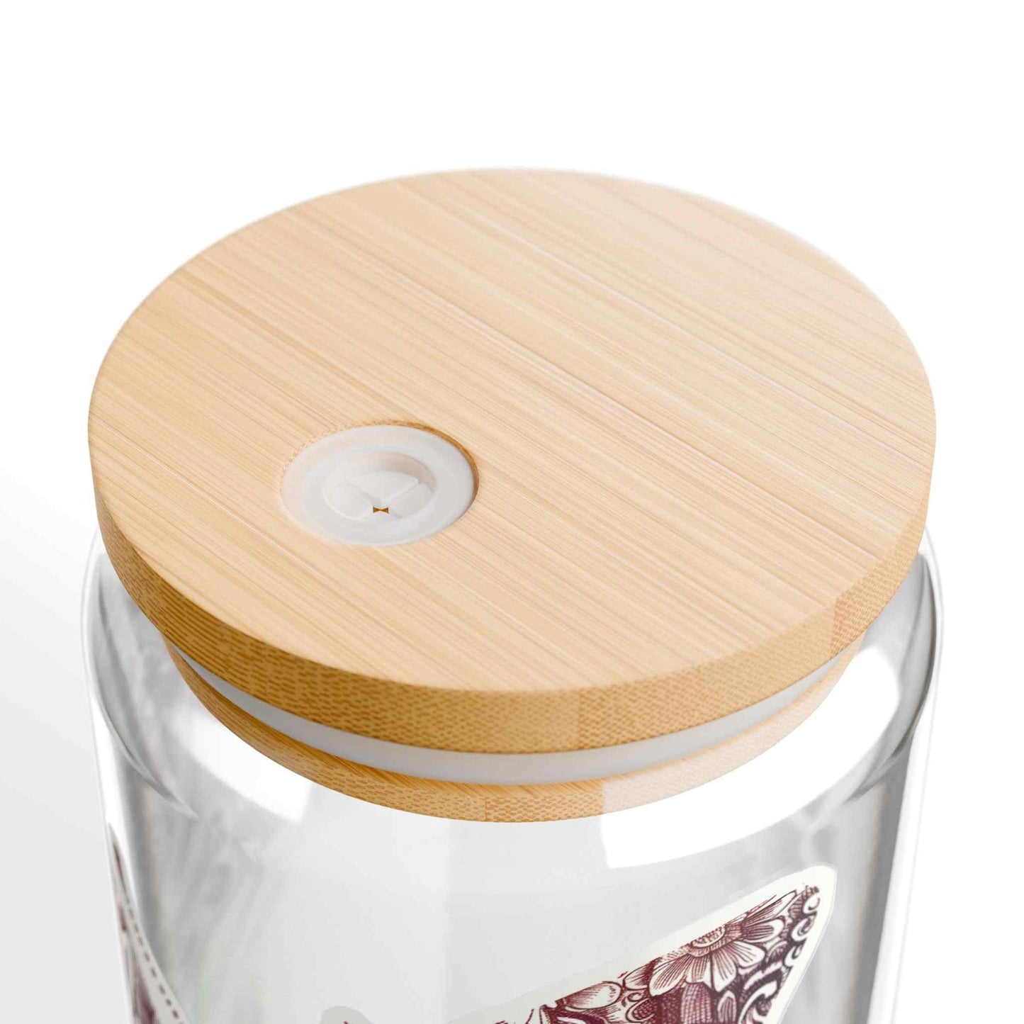 Fly Mama Sipper Glass with Lid, 16oz