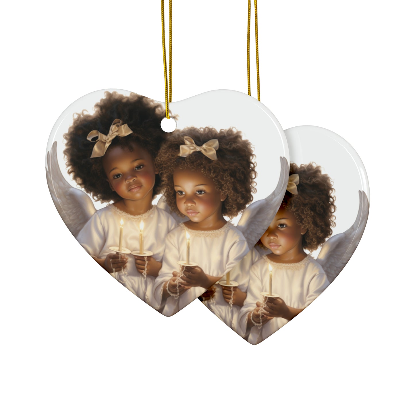 Little Angels Among Us - Ceramic Ornaments (1pc, 3pcs, 5pcs, 10pcs)