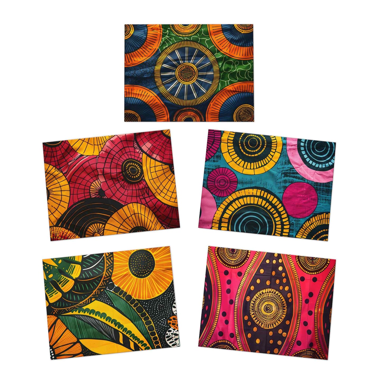 Dynamic Diaspora Multi-Design Blank Note Cards (5-Pack)
