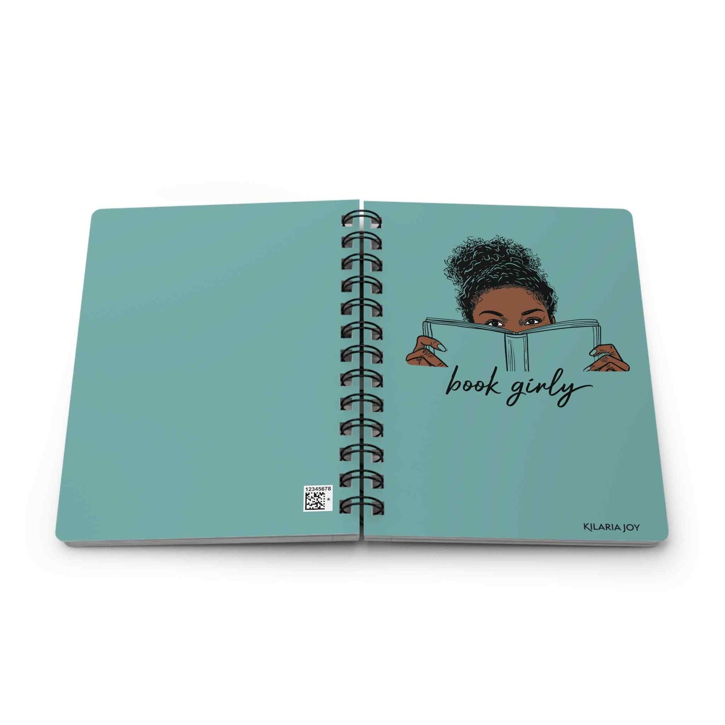 Book Girly Spiral Bound Journal