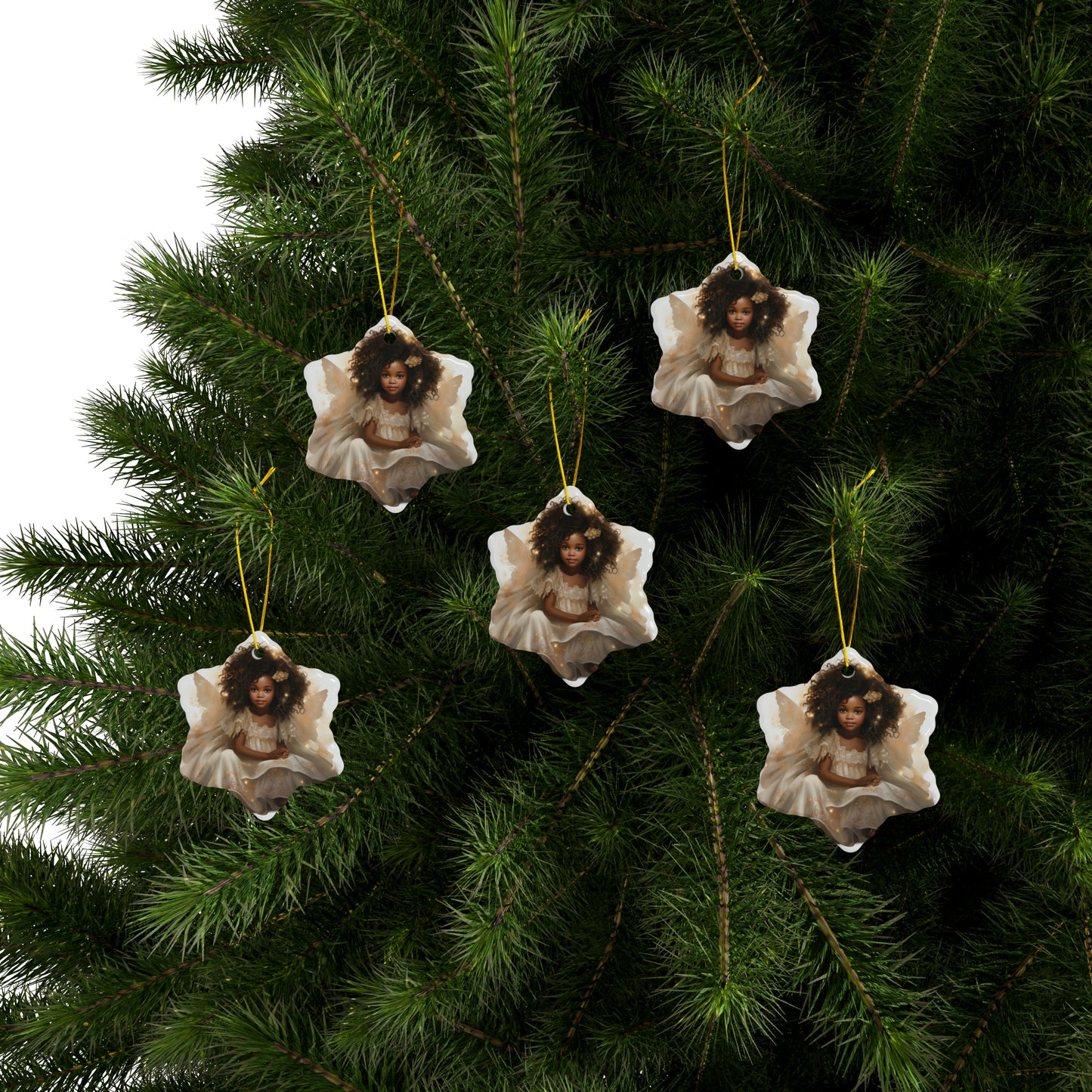 Little Angels Among Us - Ceramic Ornaments (1pc, 3pcs, 5pcs, 10pcs)
