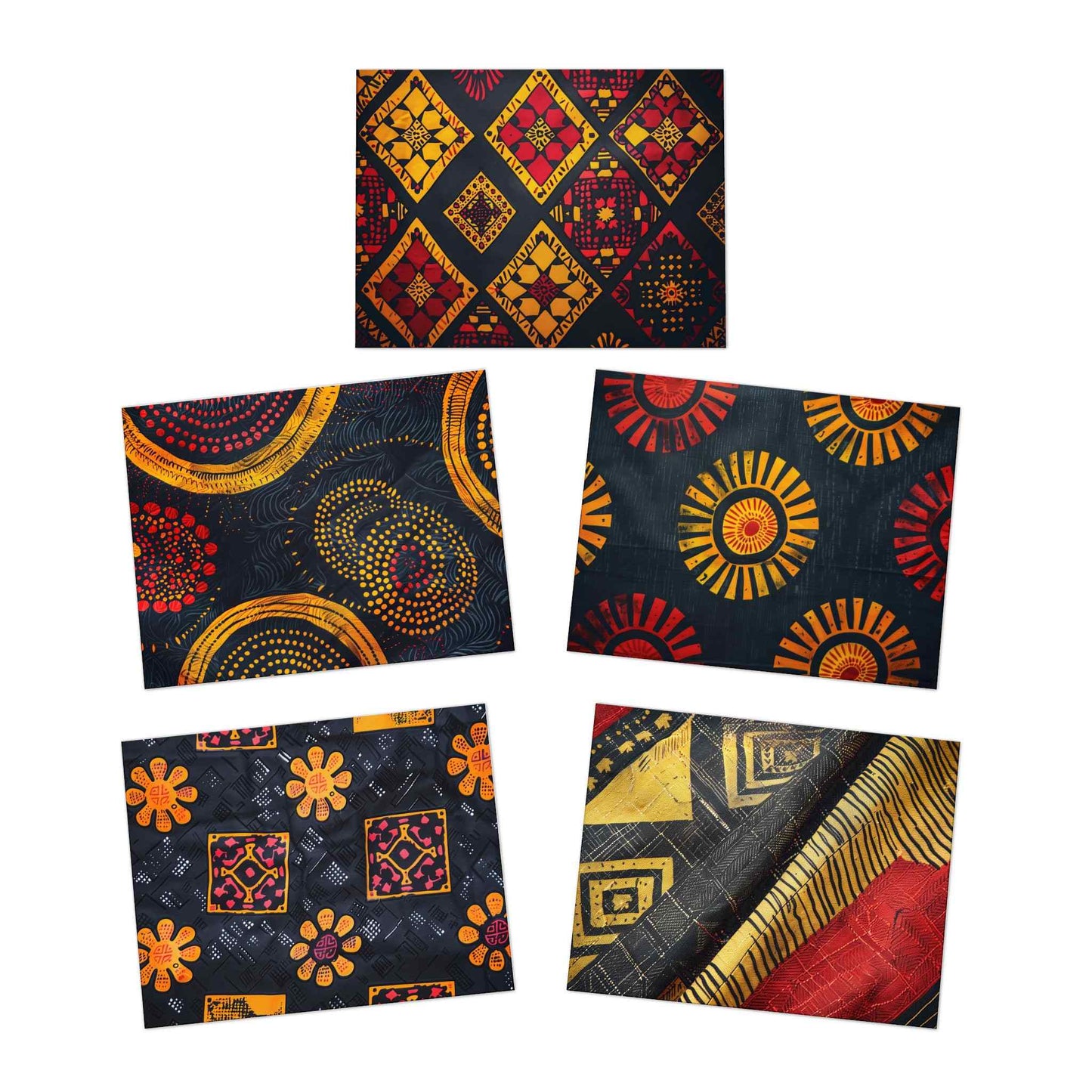 Intense Joy Multi-Design Blank Note Cards (5-Pack)