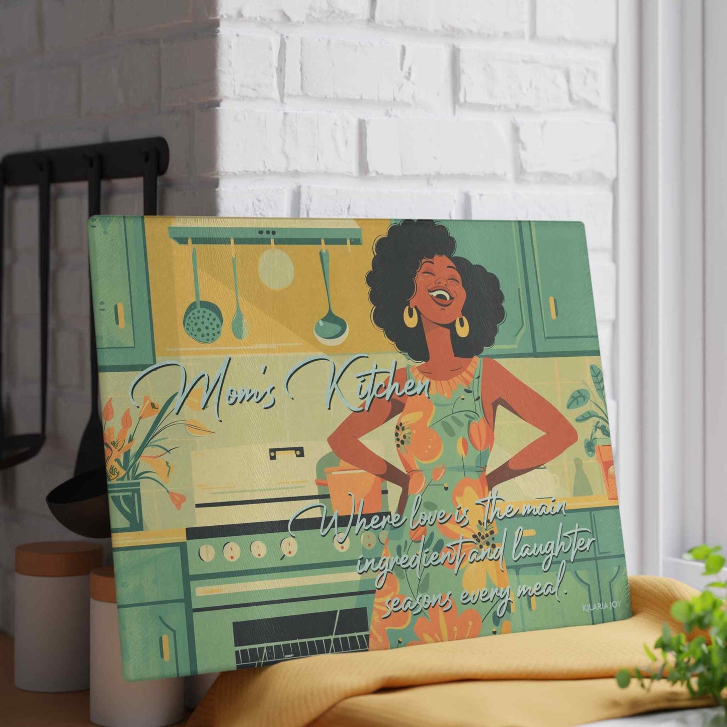 Mom's Kitchen Premium Glass Cutting Board