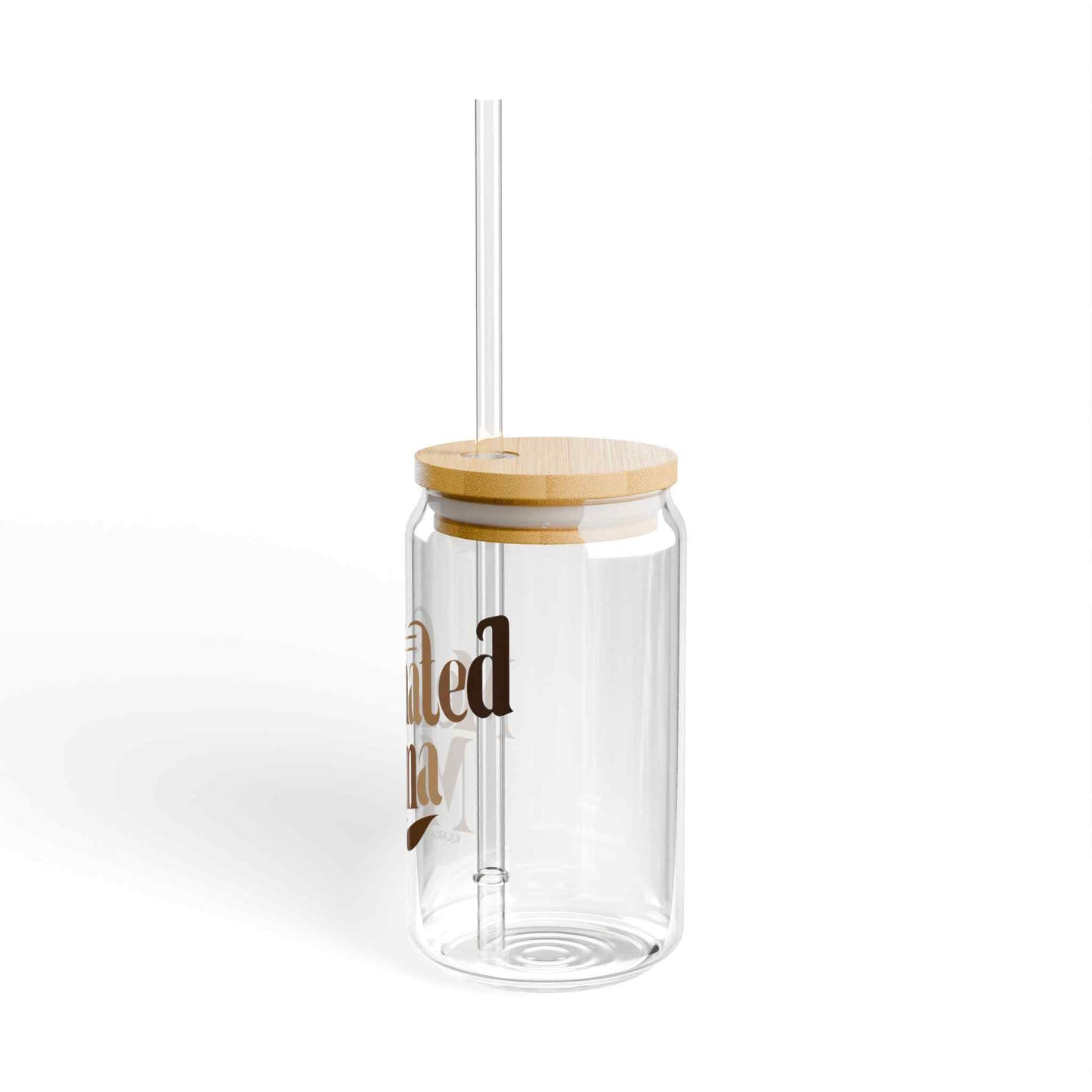 Melanated Mama Sipper Glass with Lid, 16oz
