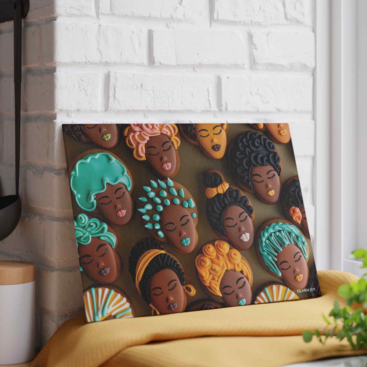 Bake It Black Premium Glass Cutting Board