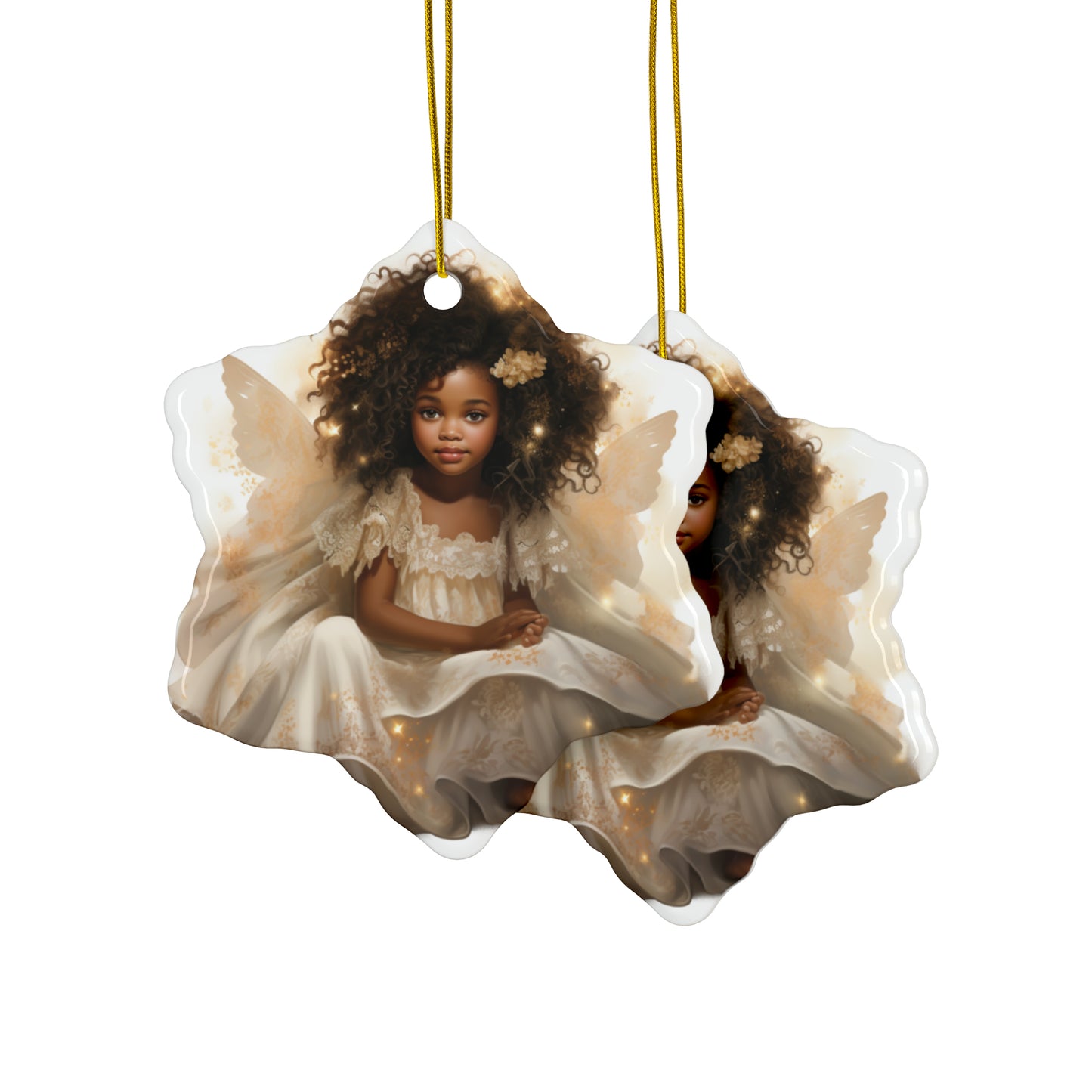 Little Angels Among Us - Ceramic Ornaments (1pc, 3pcs, 5pcs, 10pcs)