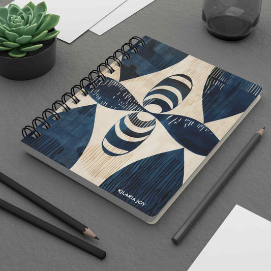 Africanized Blue Spiral Bound Journal
