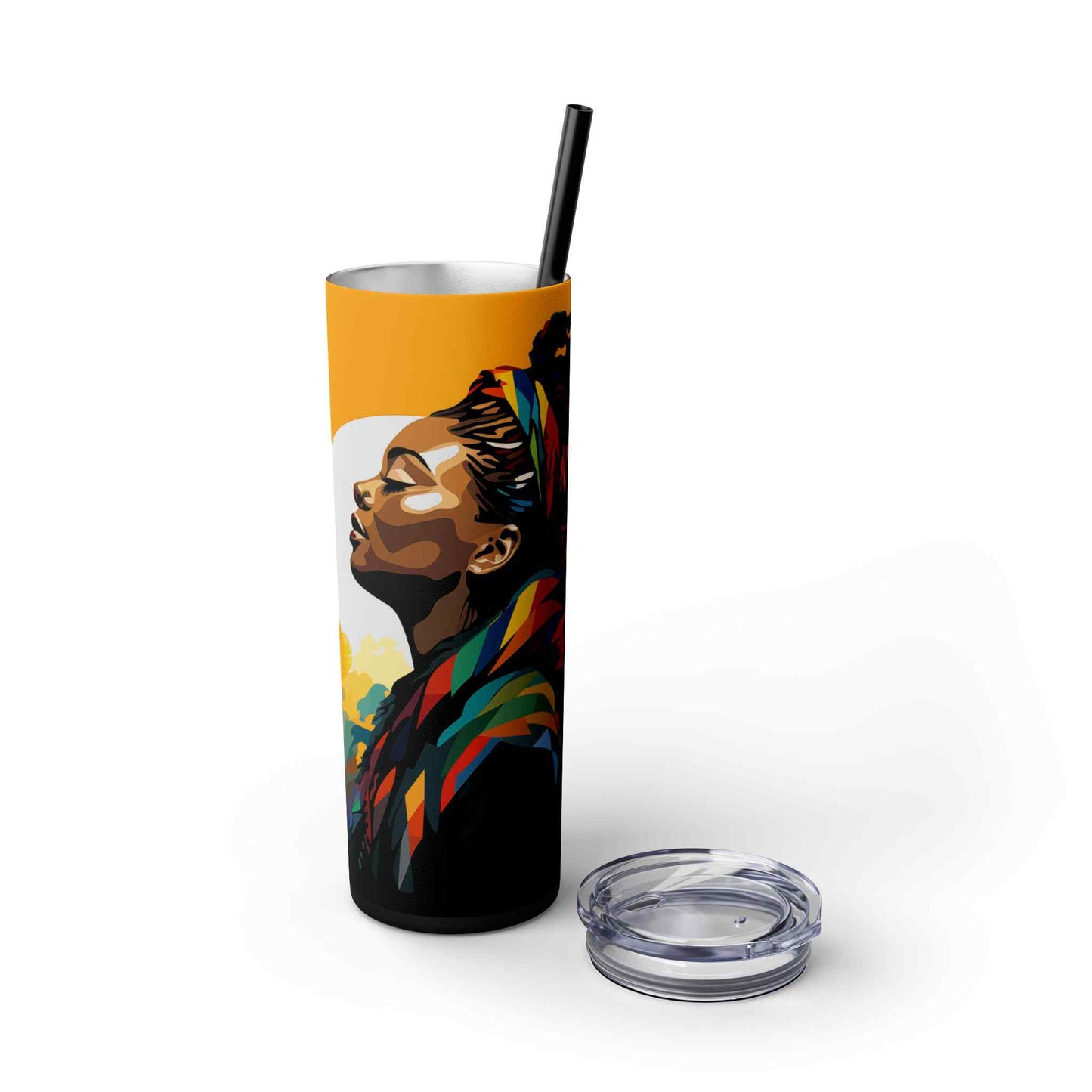 Chroma Tranquility Skinny Tumbler with Straw, 20oz