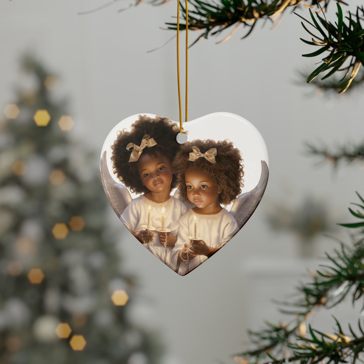 Little Angels Among Us - Ceramic Ornaments (1pc, 3pcs, 5pcs, 10pcs)