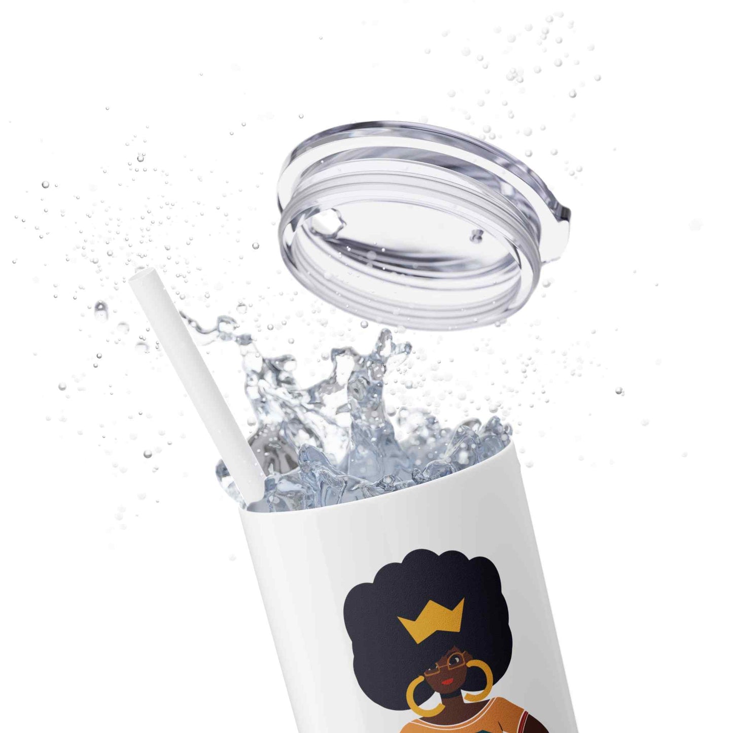 Super Mommy Skinny Tumbler with Straw, 20oz