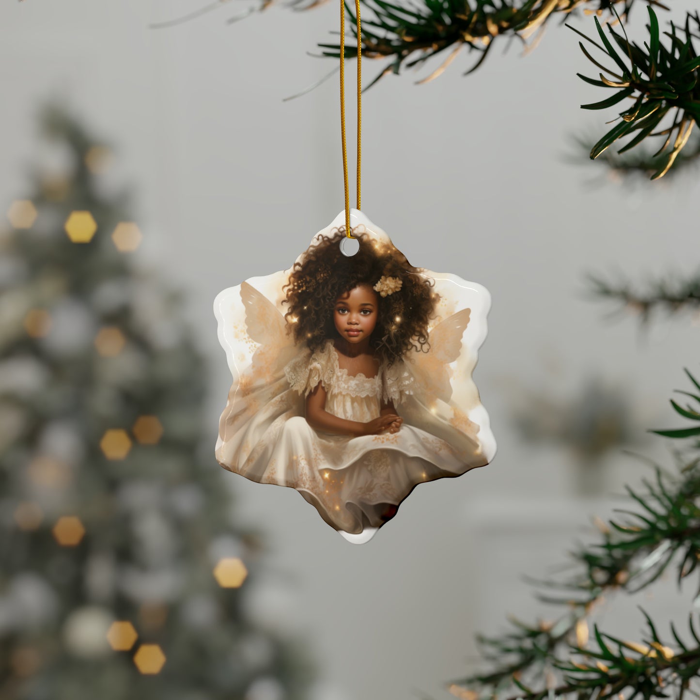 Little Angels Among Us - Ceramic Ornaments (1pc, 3pcs, 5pcs, 10pcs)