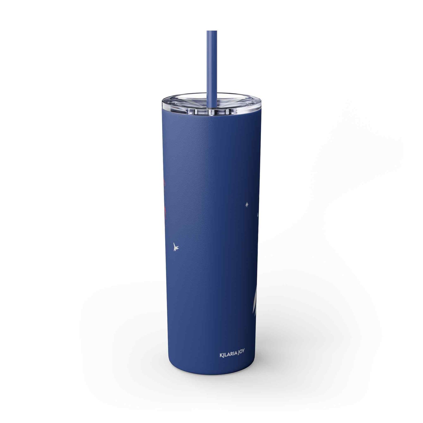 Blush Beauty Skinny Tumbler with Straw, 20oz