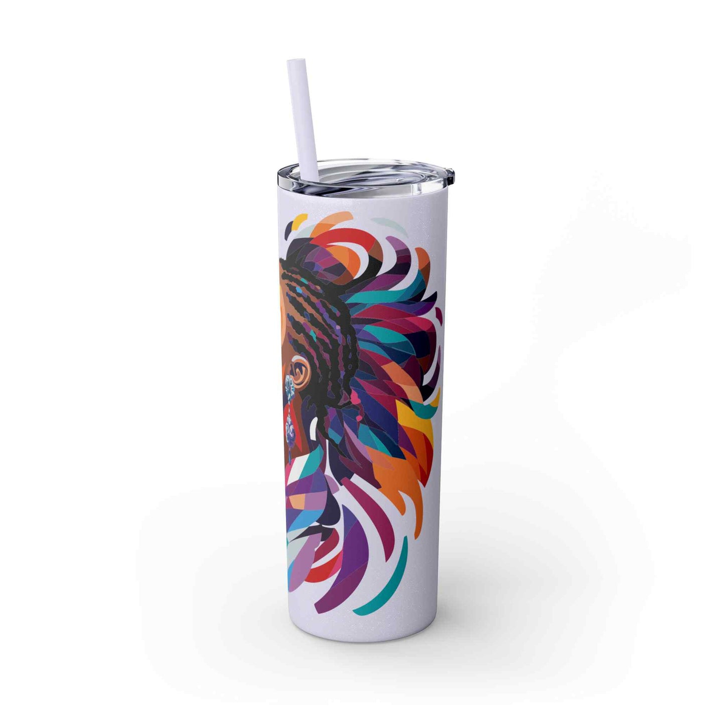 Muse in Multicolor Skinny Tumbler with Straw, 20oz
