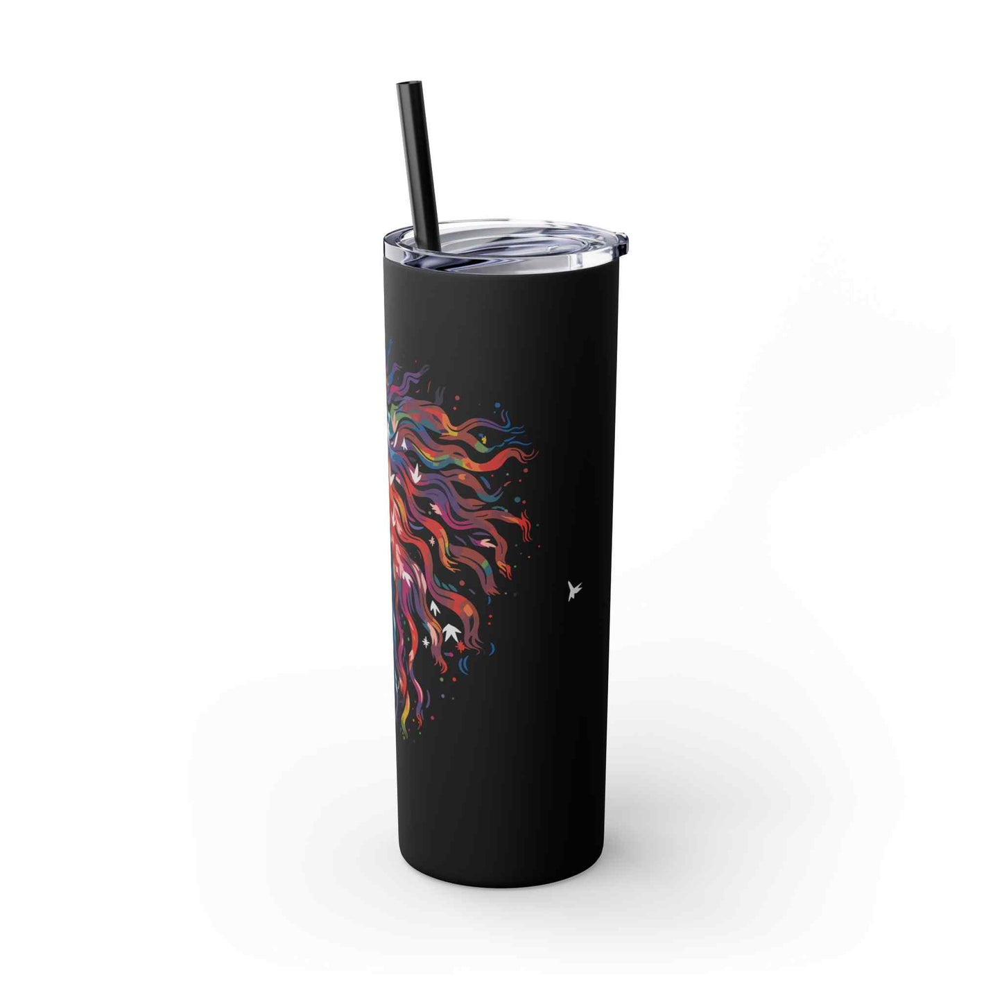 Blush Beauty Skinny Tumbler with Straw, 20oz