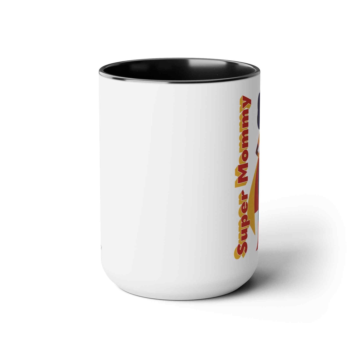 Super Mommy Two-Tone Coffee Mug, 15oz