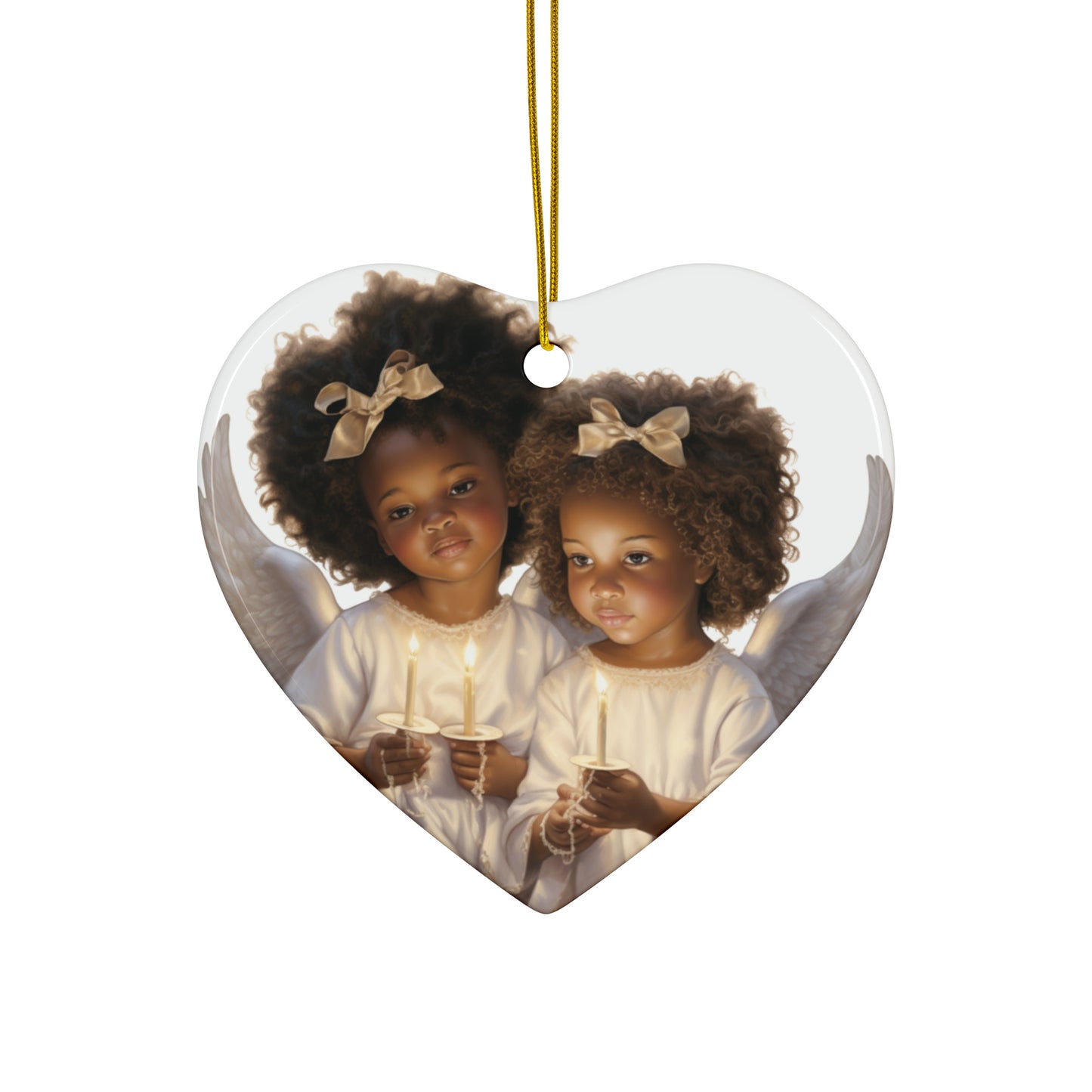 Little Angels Among Us - Ceramic Ornaments (1pc, 3pcs, 5pcs, 10pcs)