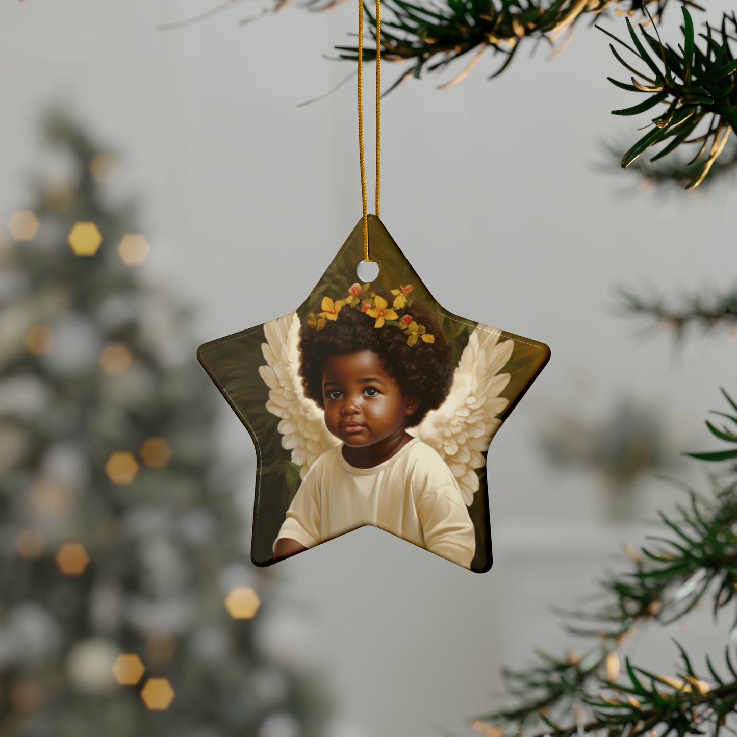 Little Angels Among Us - Ceramic Ornaments (1pc, 3pcs, 5pcs, 10pcs)