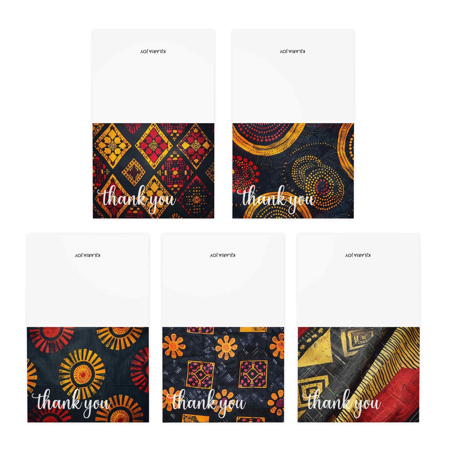 Intense Joy Multi-Design Thank You Cards (5-Pack)