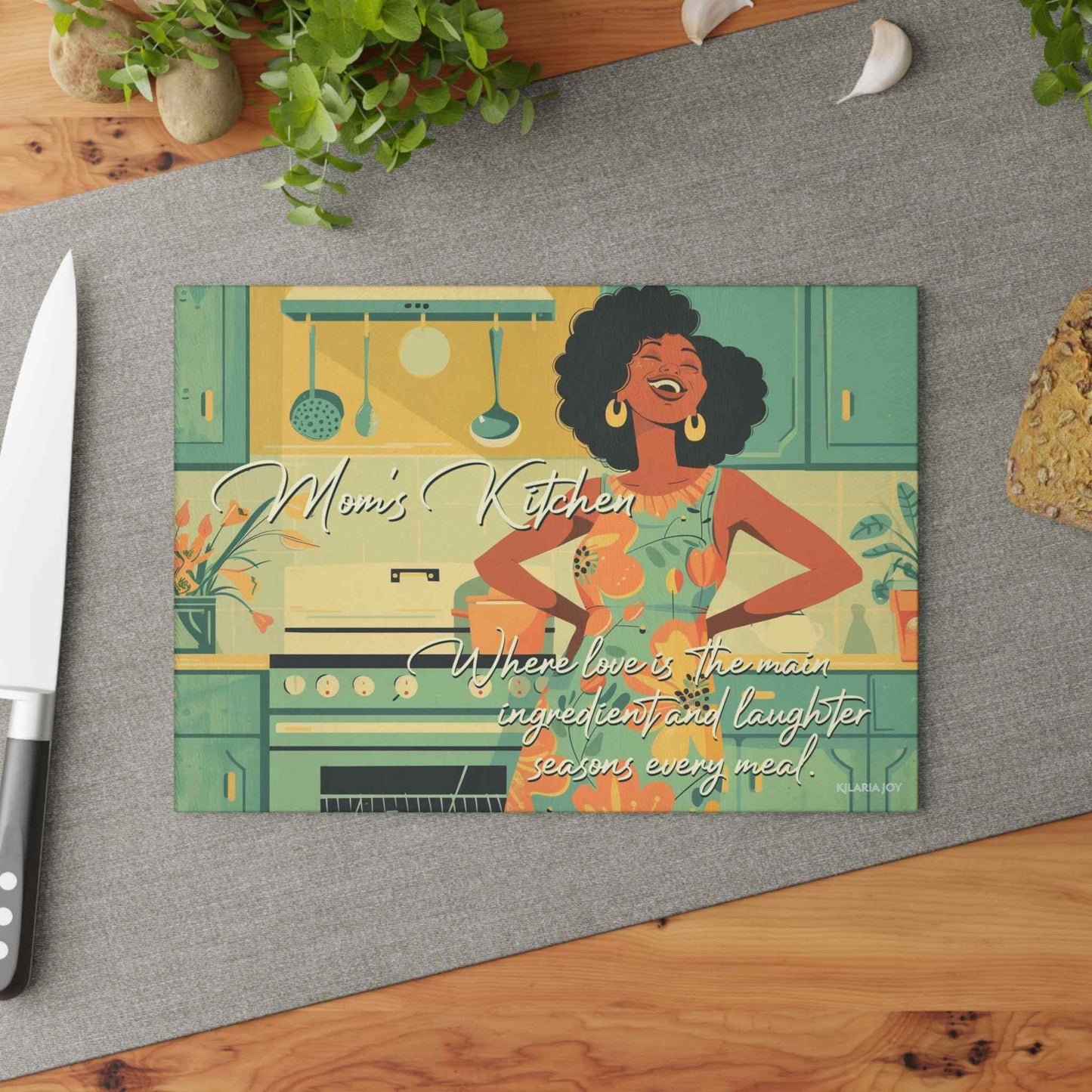 Mom's Kitchen Premium Glass Cutting Board