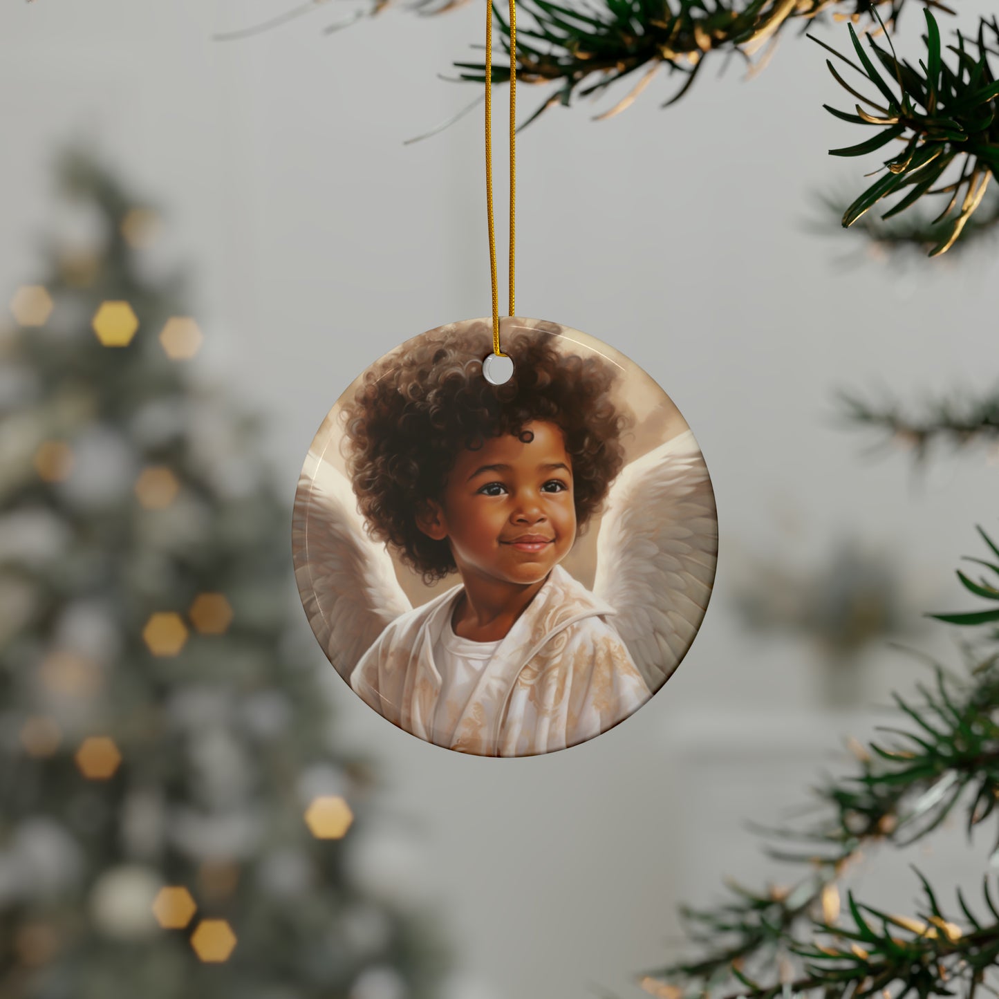 Little Angels Among Us - Ceramic Ornaments (1pc, 3pcs, 5pcs, 10pcs)