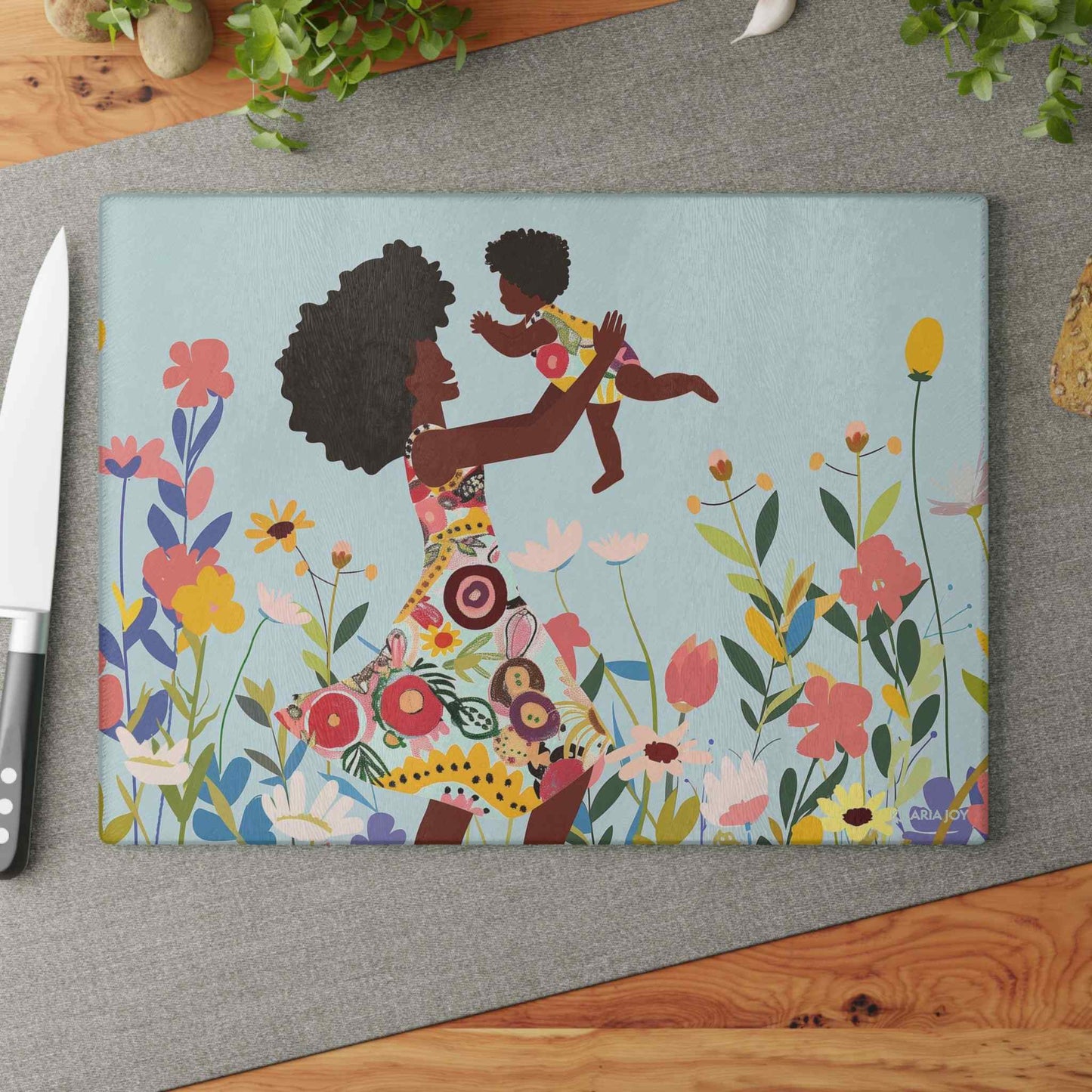 Mother's Nature Premium Glass Cutting Board