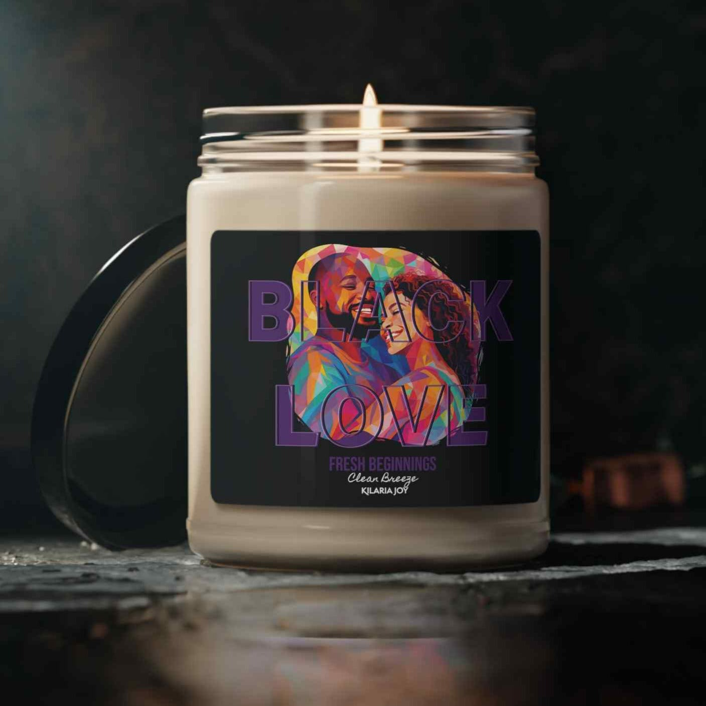 Lavender Laughter - All Shades of Love - Scented Soy Candle, 9oz