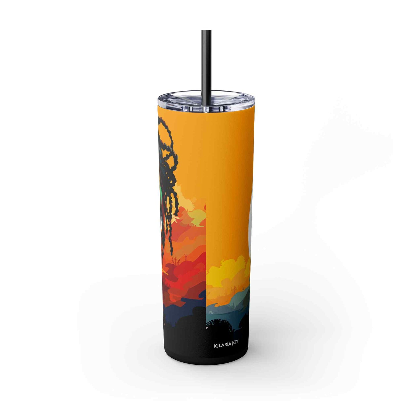 Chroma Tranquility Skinny Tumbler with Straw, 20oz