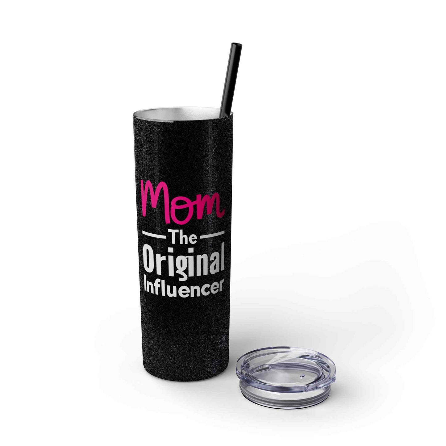 Mom Influencer Skinny Tumbler with Straw, 20oz
