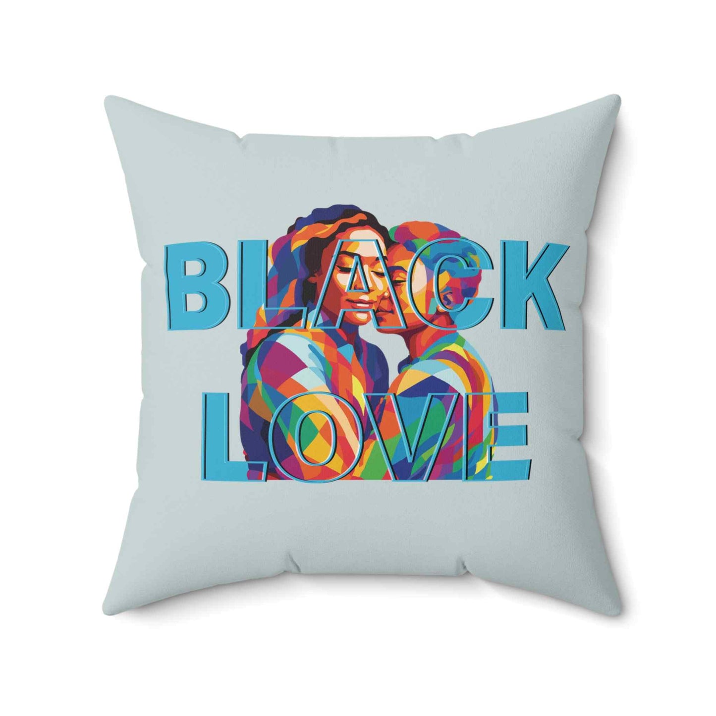 Teal Tenderness - All Shades of Love - Square Pillow & Cover