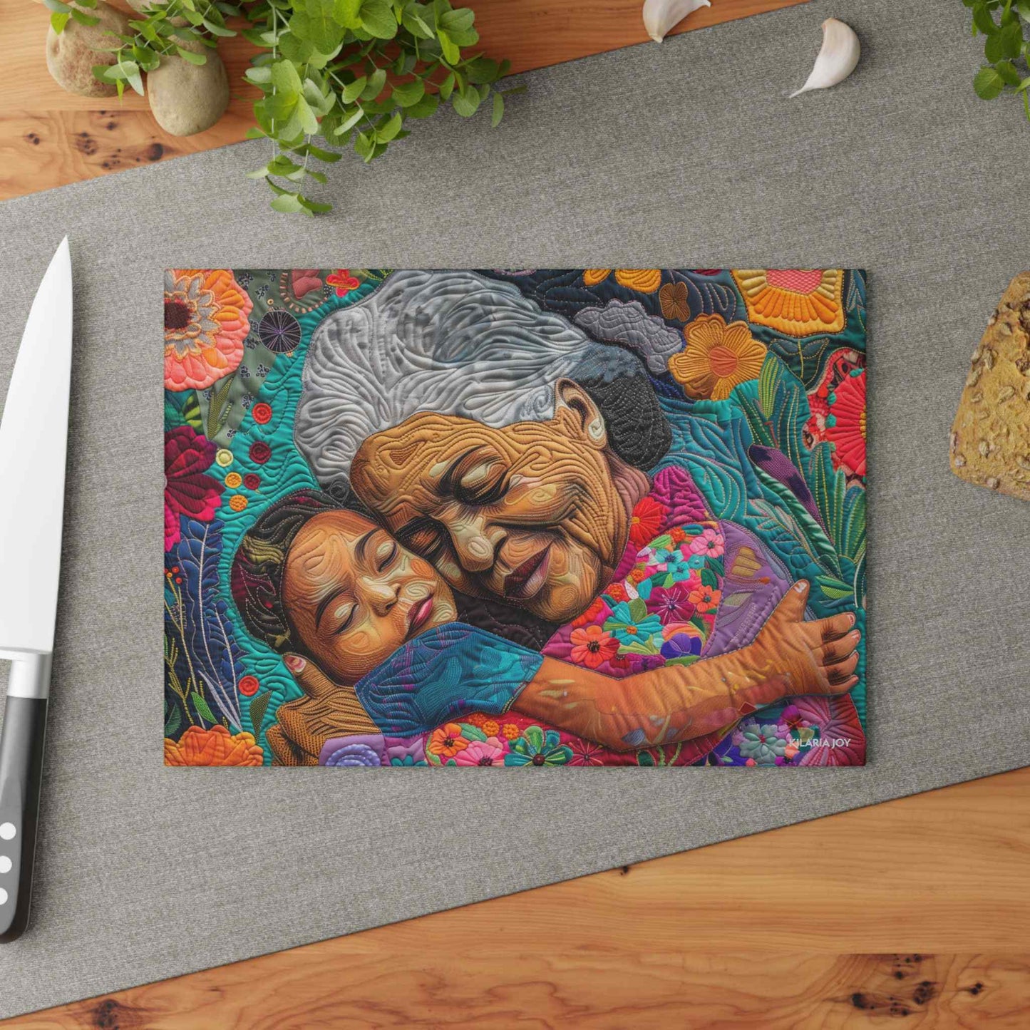 Grandma's Embrace Premium Glass Cutting Board