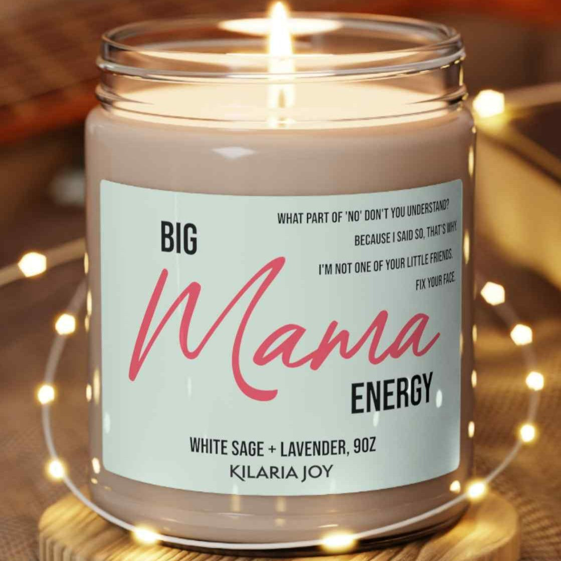Big Mama Energy Scented Soy Candle, 9oz