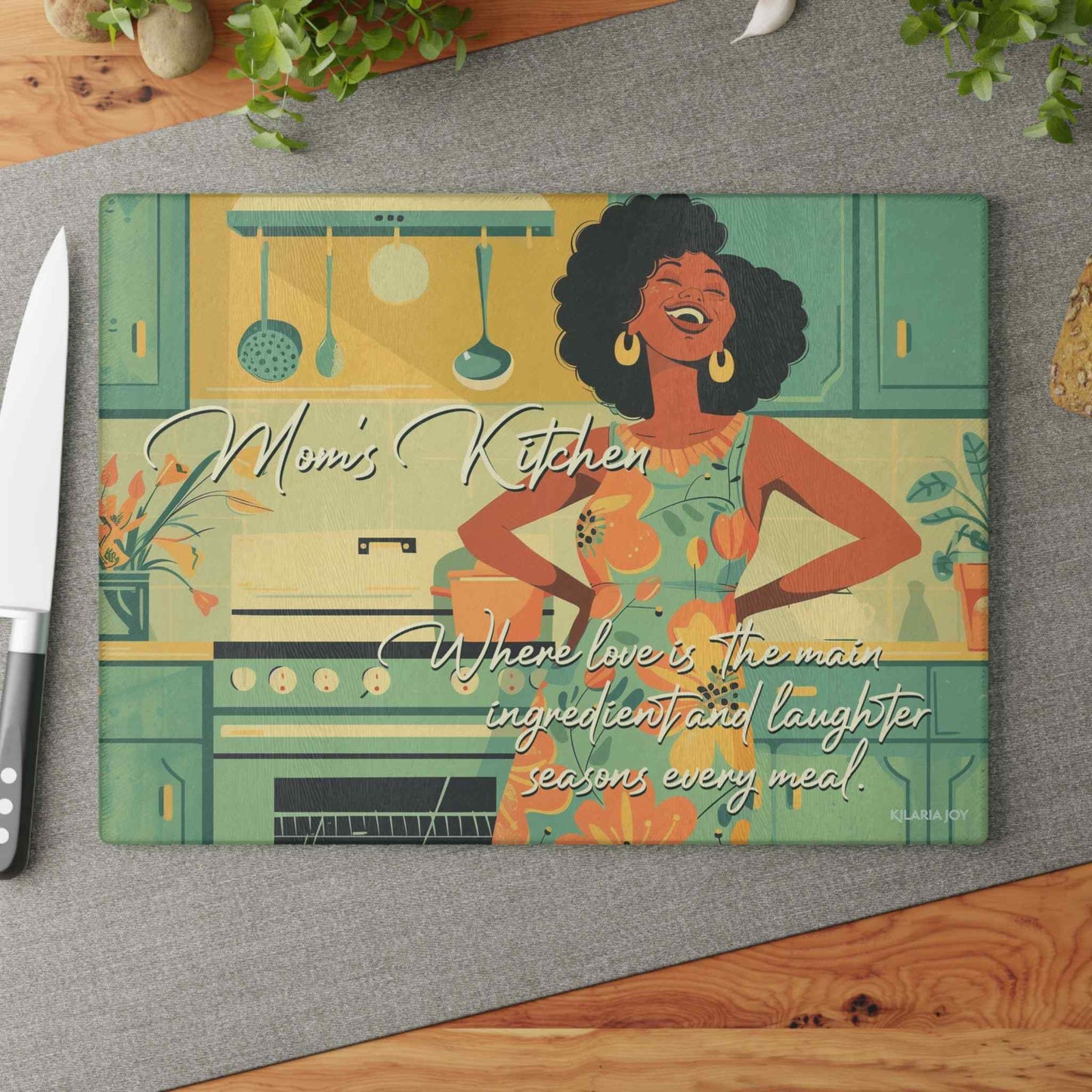 Mom's Kitchen Premium Glass Cutting Board