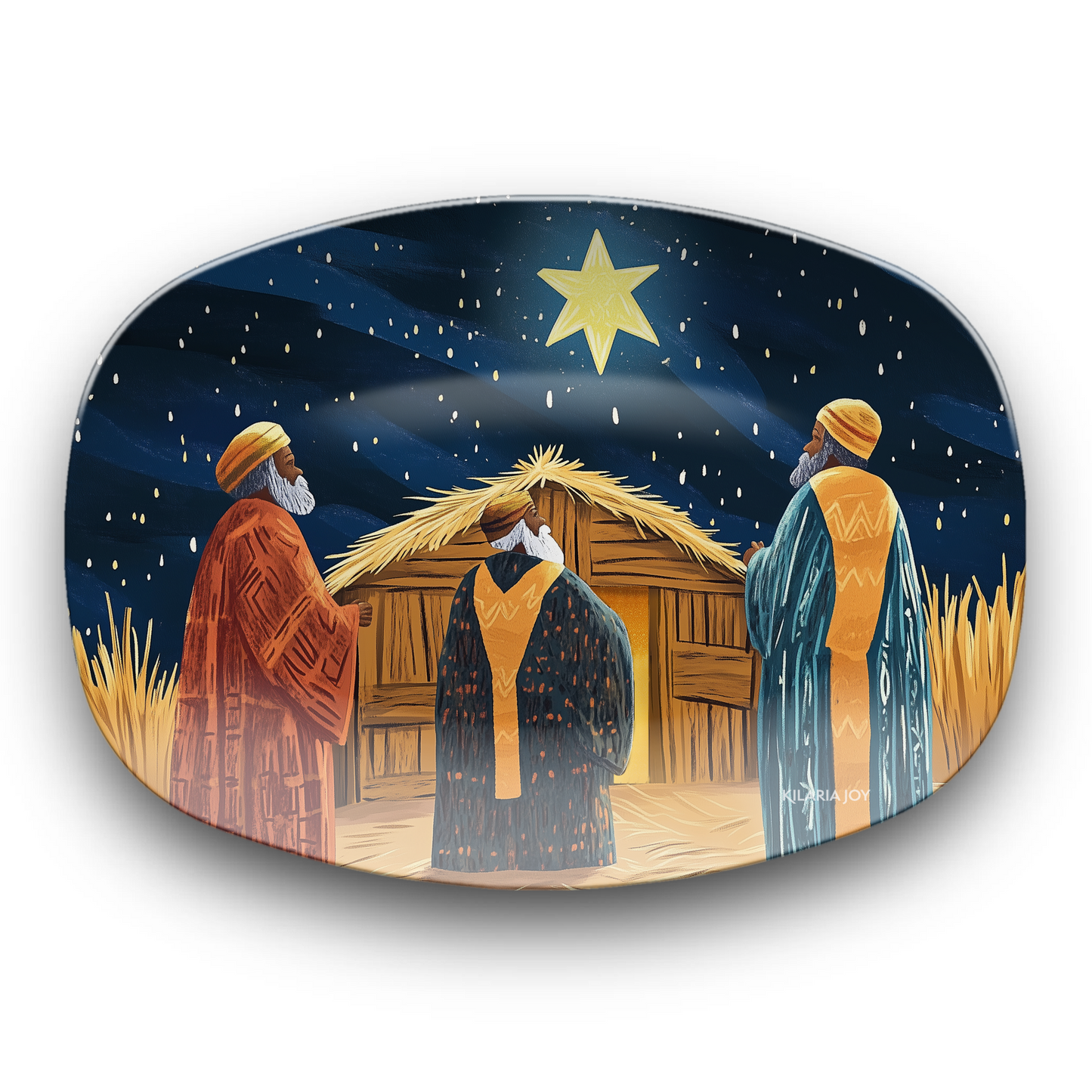Guided by the Star Large Serving Platter