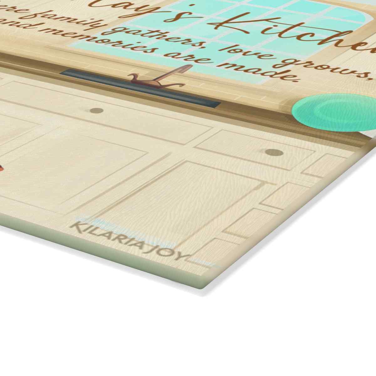 Love Grows Here Personalized Premium Glass Cutting Board