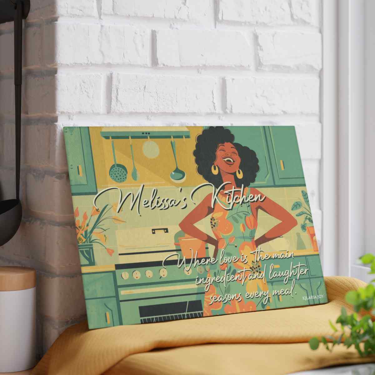 Seasoned With Love Personalized Premium Glass Cutting Board