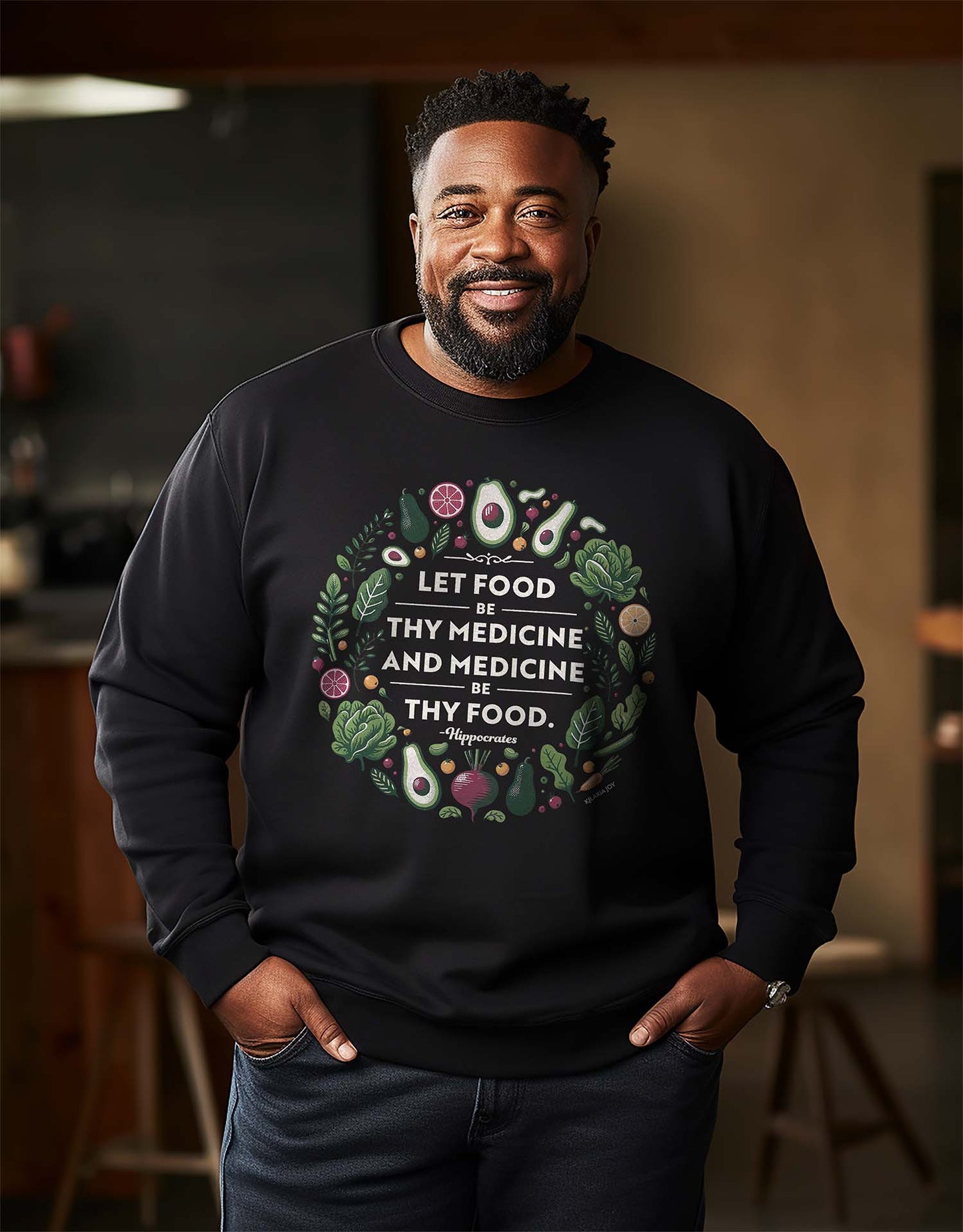 Food Be Thy Medicine Men's Classic Fit Sweatshirt