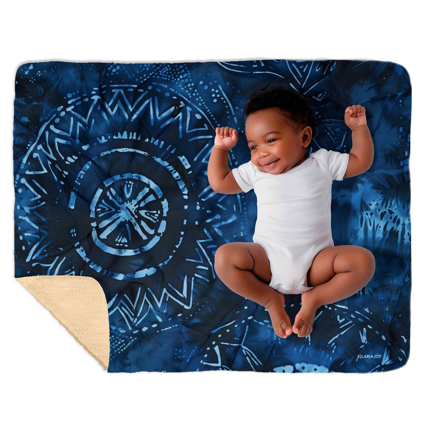 Batik Nights Snuggly Sherpa Baby Blanket, 40"x30"