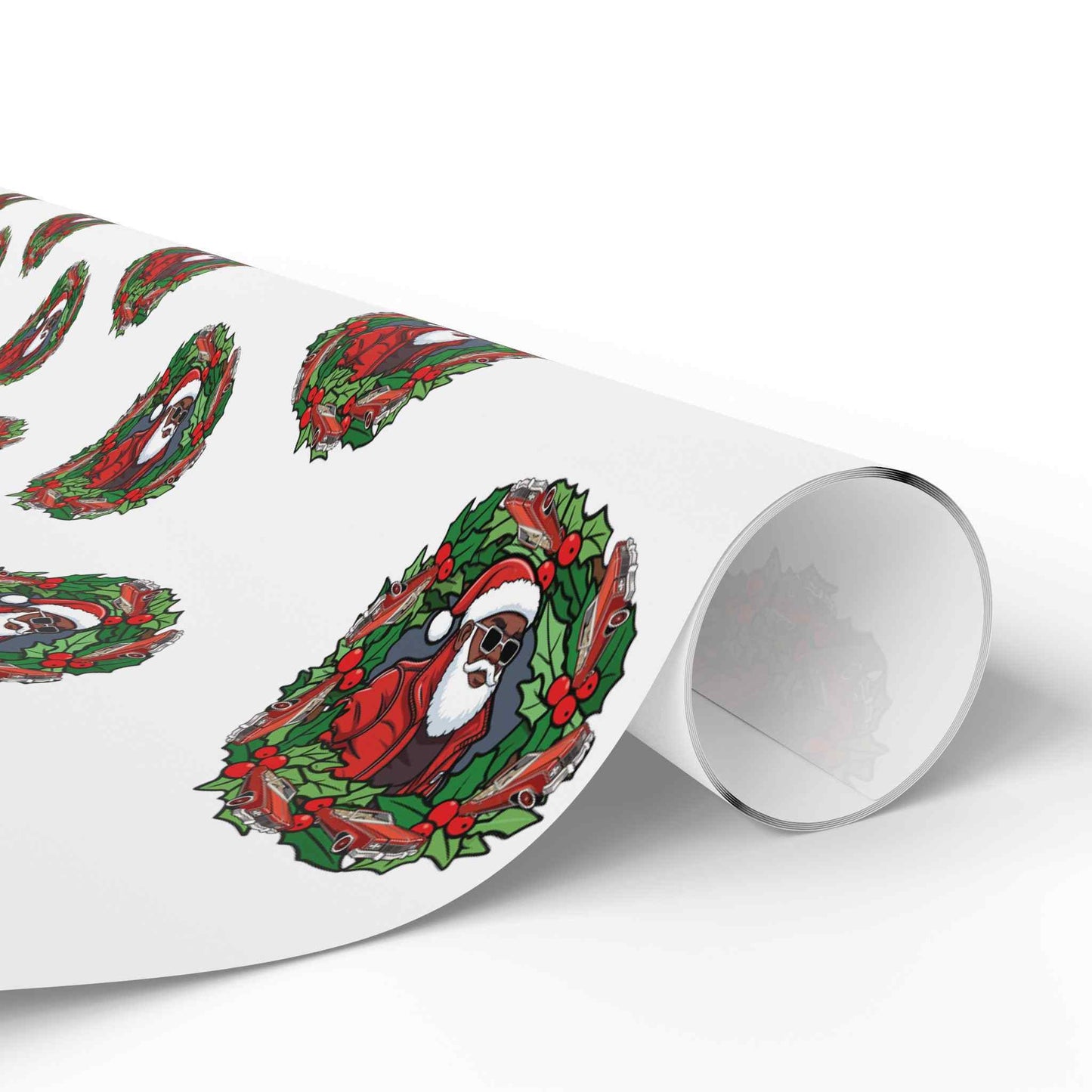 Sleighin' with Grandaddy Claus White Wrapping Paper