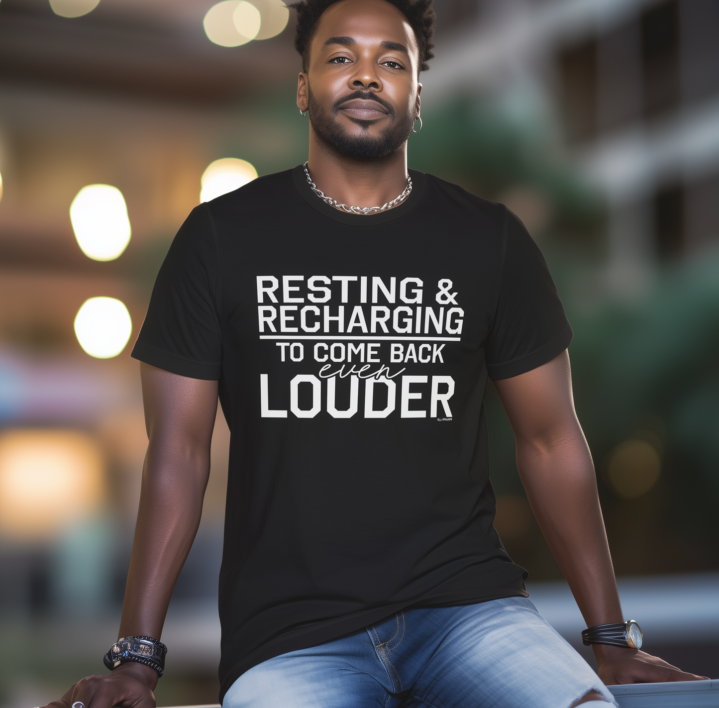 Rest & Recharge Men's Classic Modern Fit T-Shirt