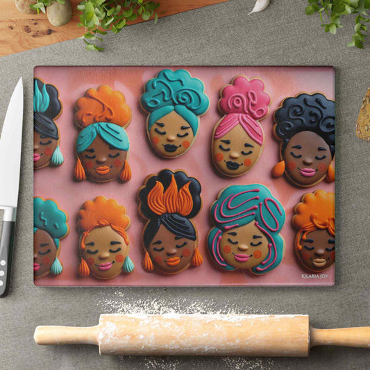 Sisterhood of Sweets Premium Glass Cutting Board