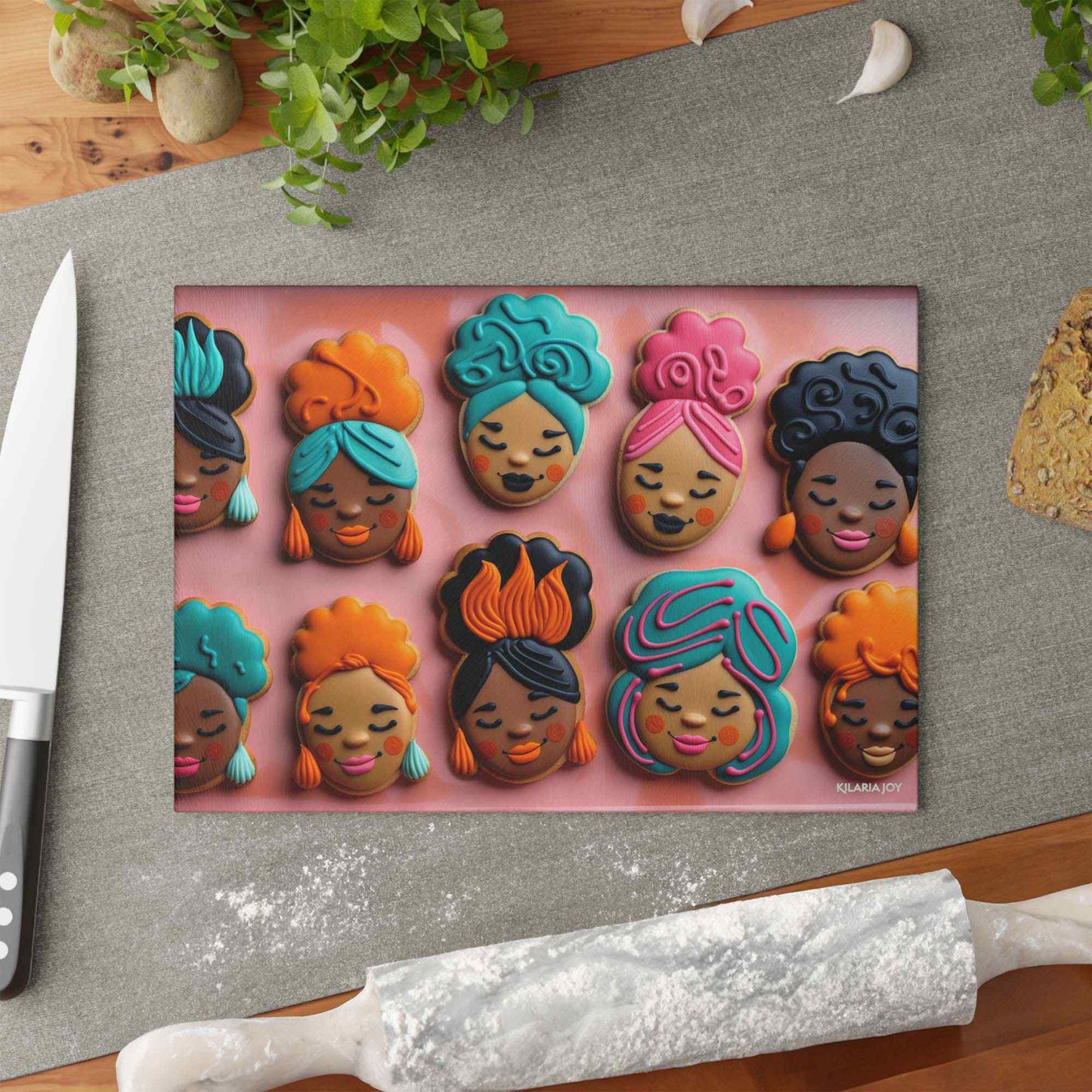 Sisterhood of Sweets Premium Glass Cutting Board